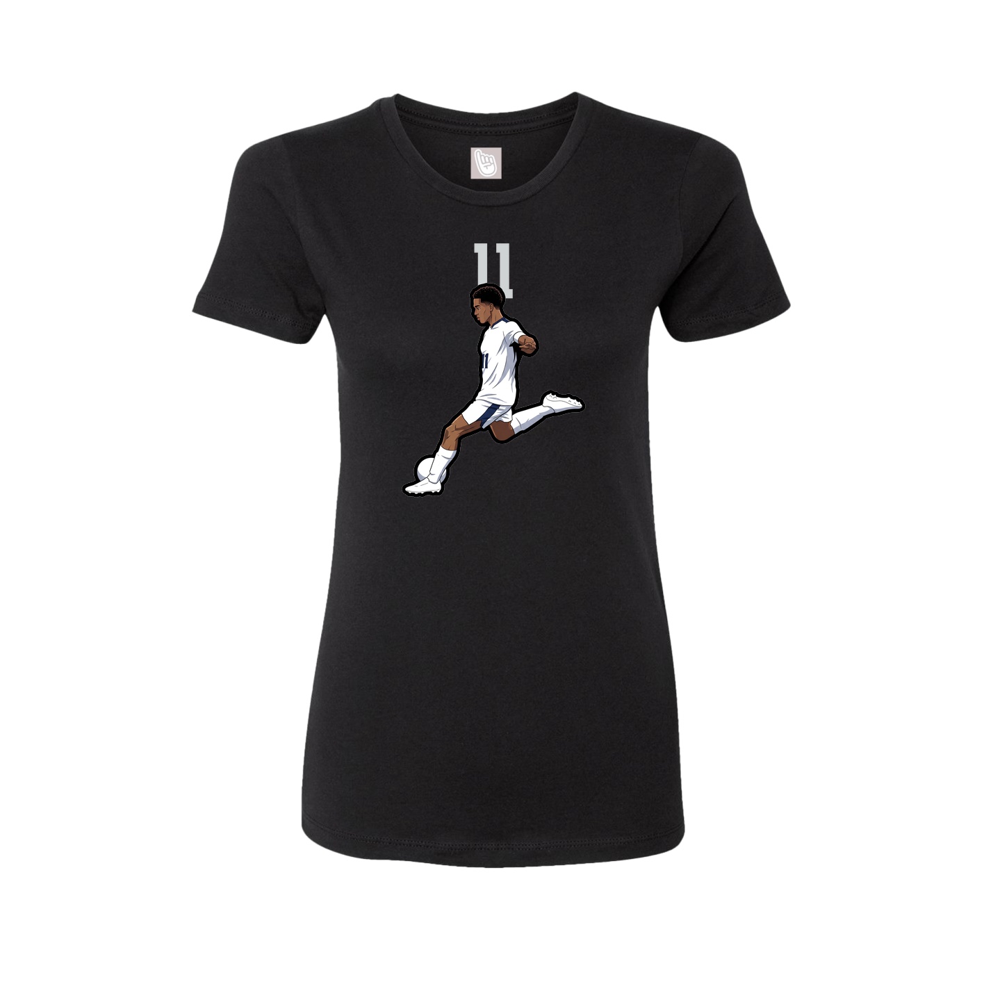 Womens Tee — Number Top in Black