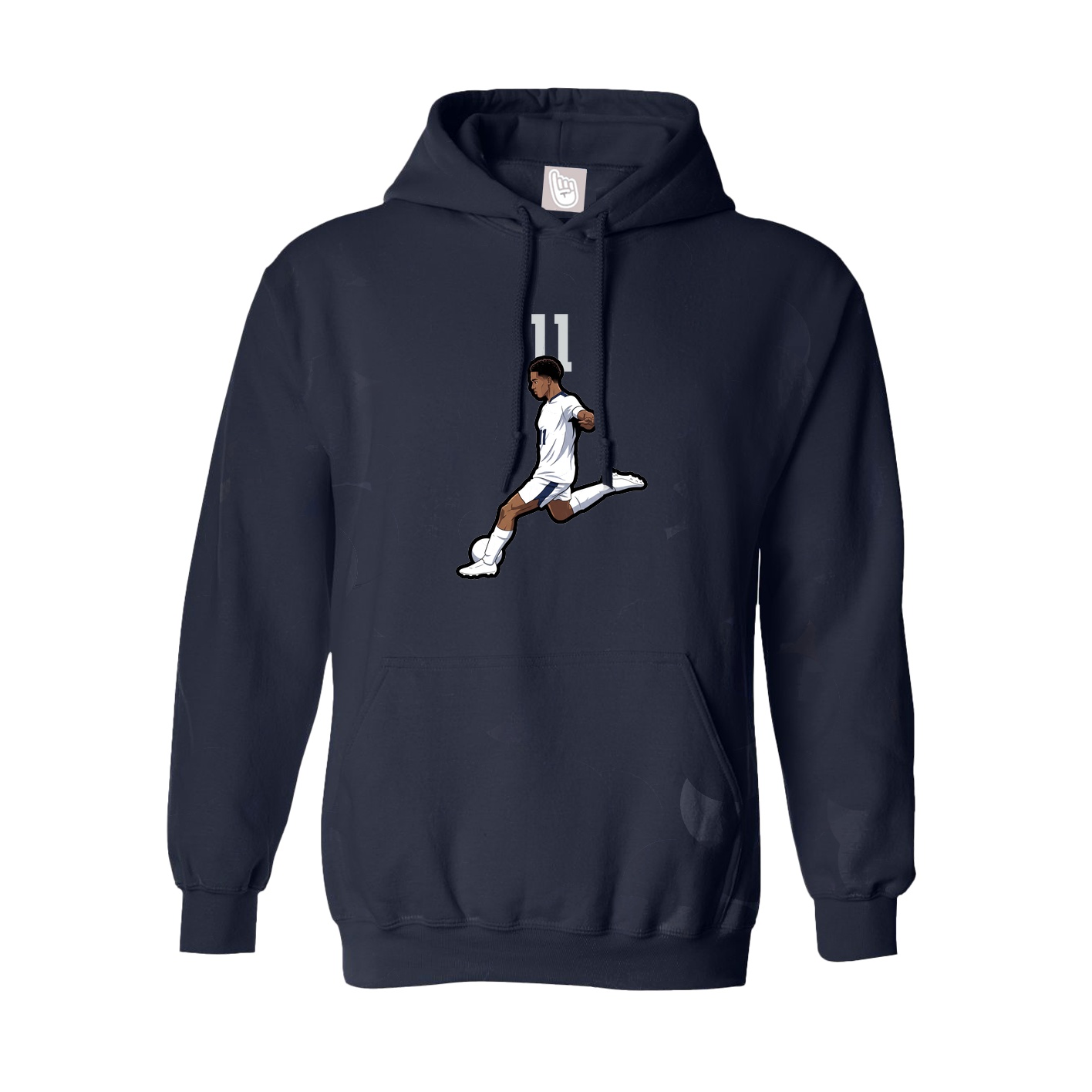 Hoodie — Number Top in Navy