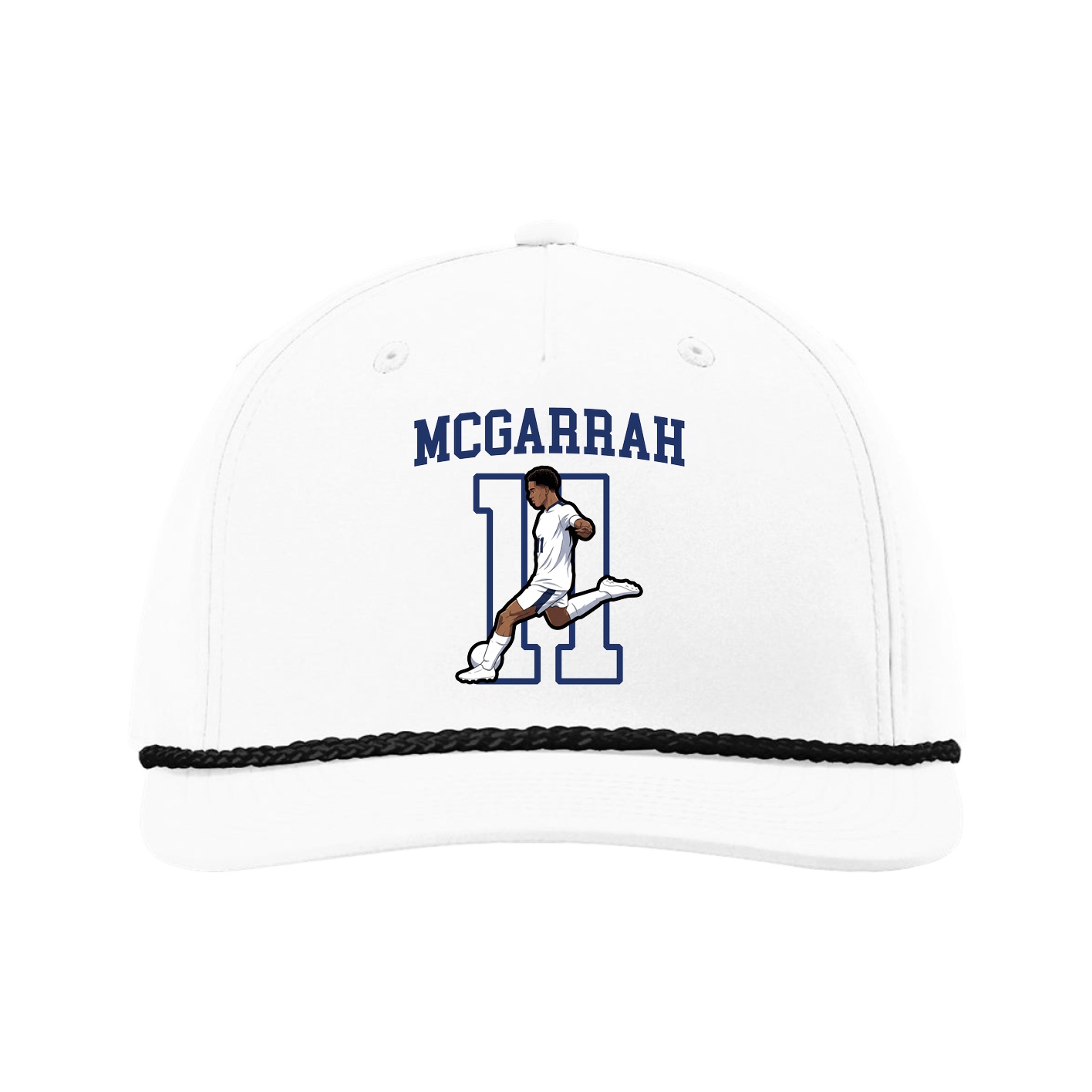 Five-Panel Classic Rope Cap — Shirsey in White