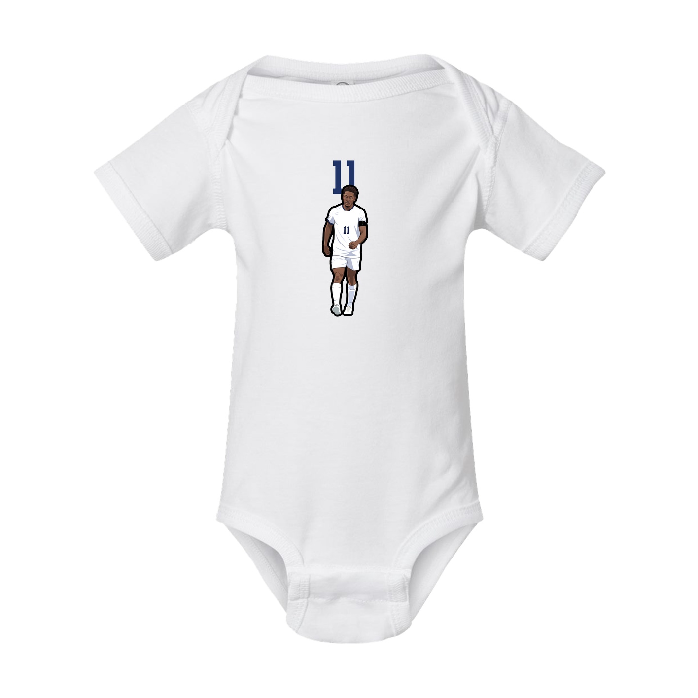Baby Onesie — Number Top in White