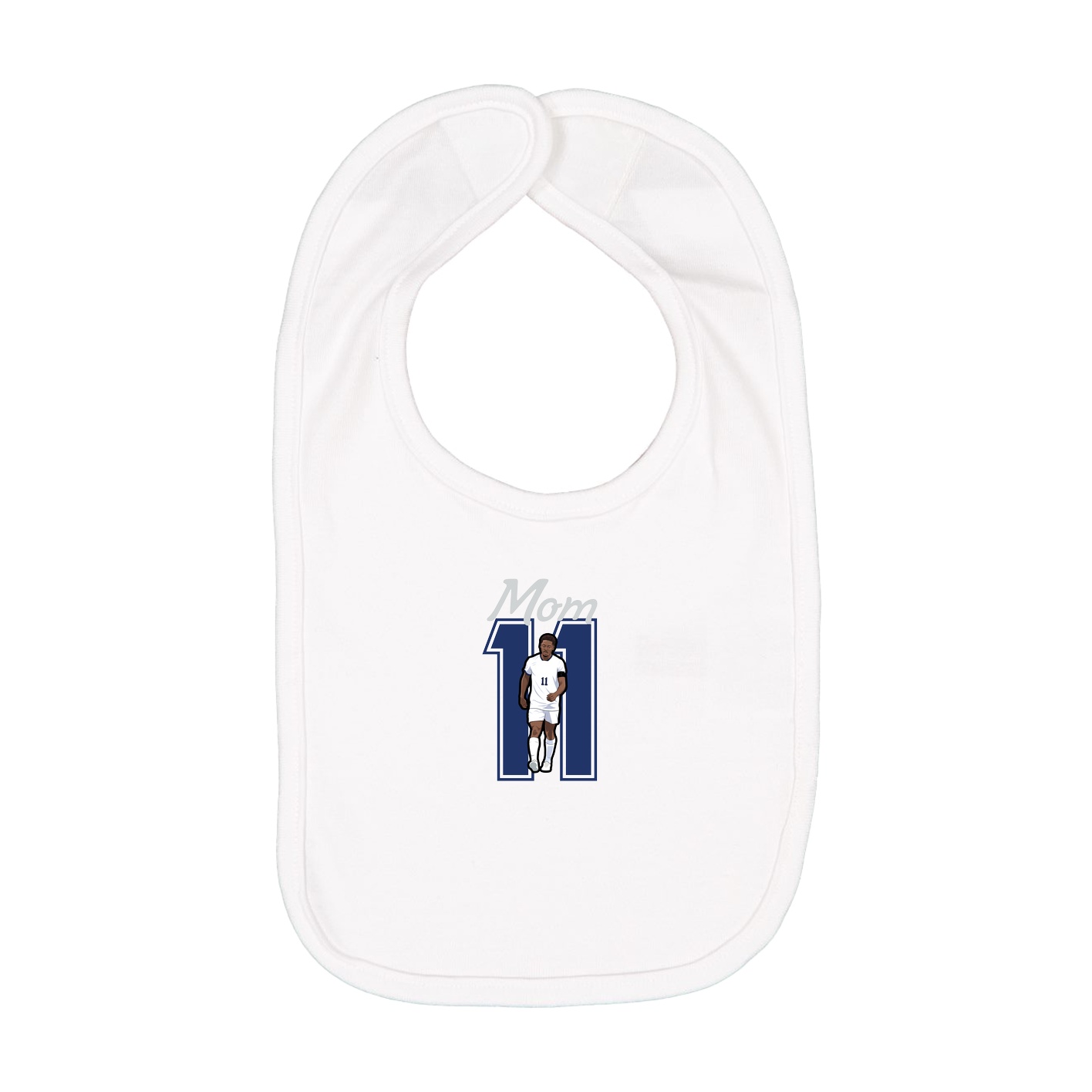 Infant Bib — Mothers Day Shirsey in White