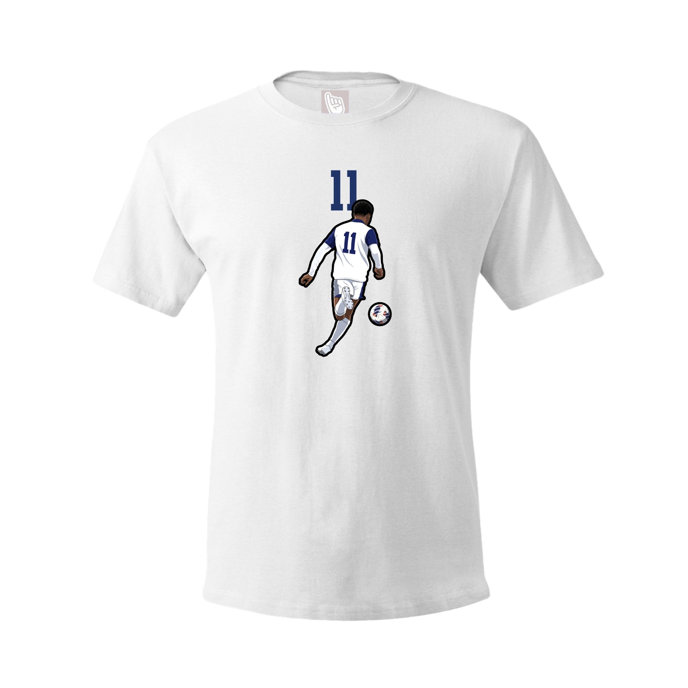 Tee — Number Top in White