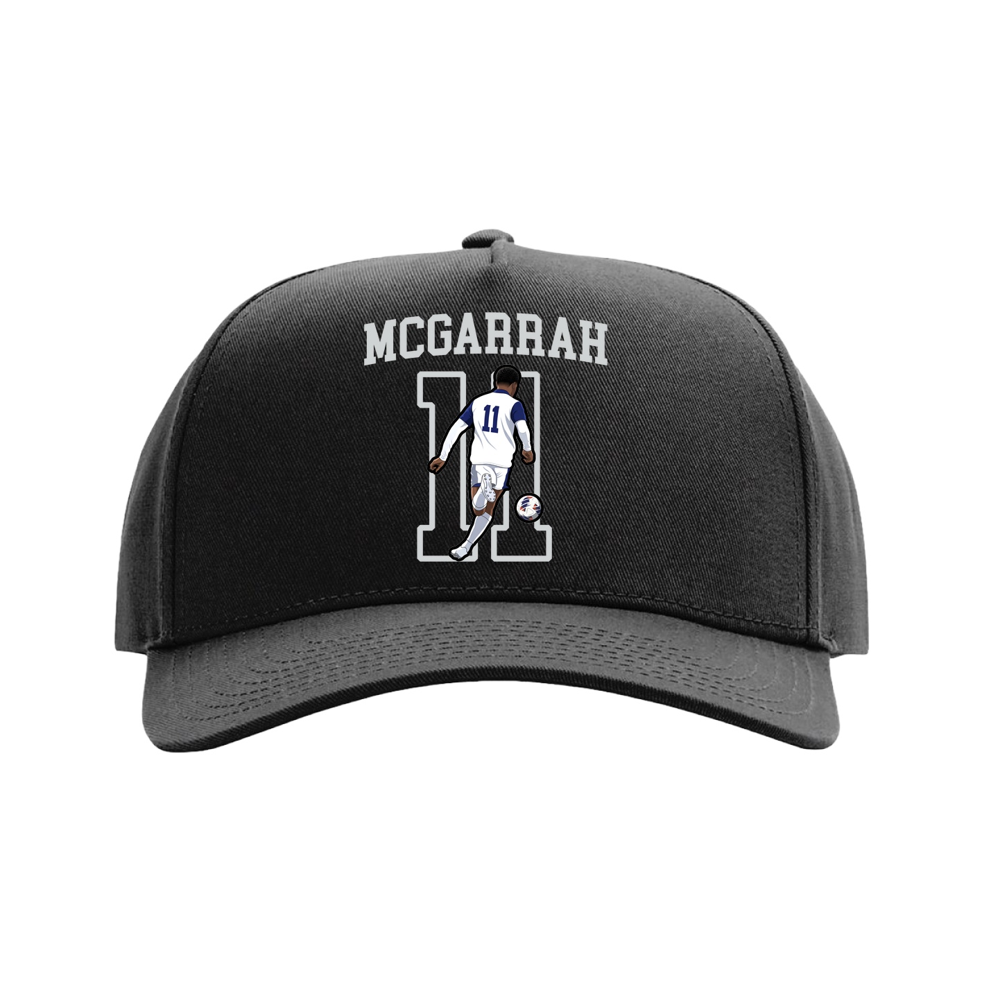 Full Fabric Five-Panel Champ Cap — Shirsey in Black