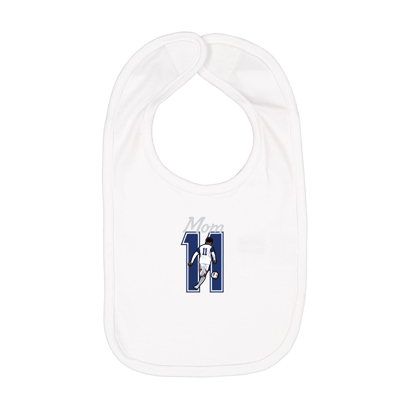 Infant Bib — Mothers Day Shirsey in White