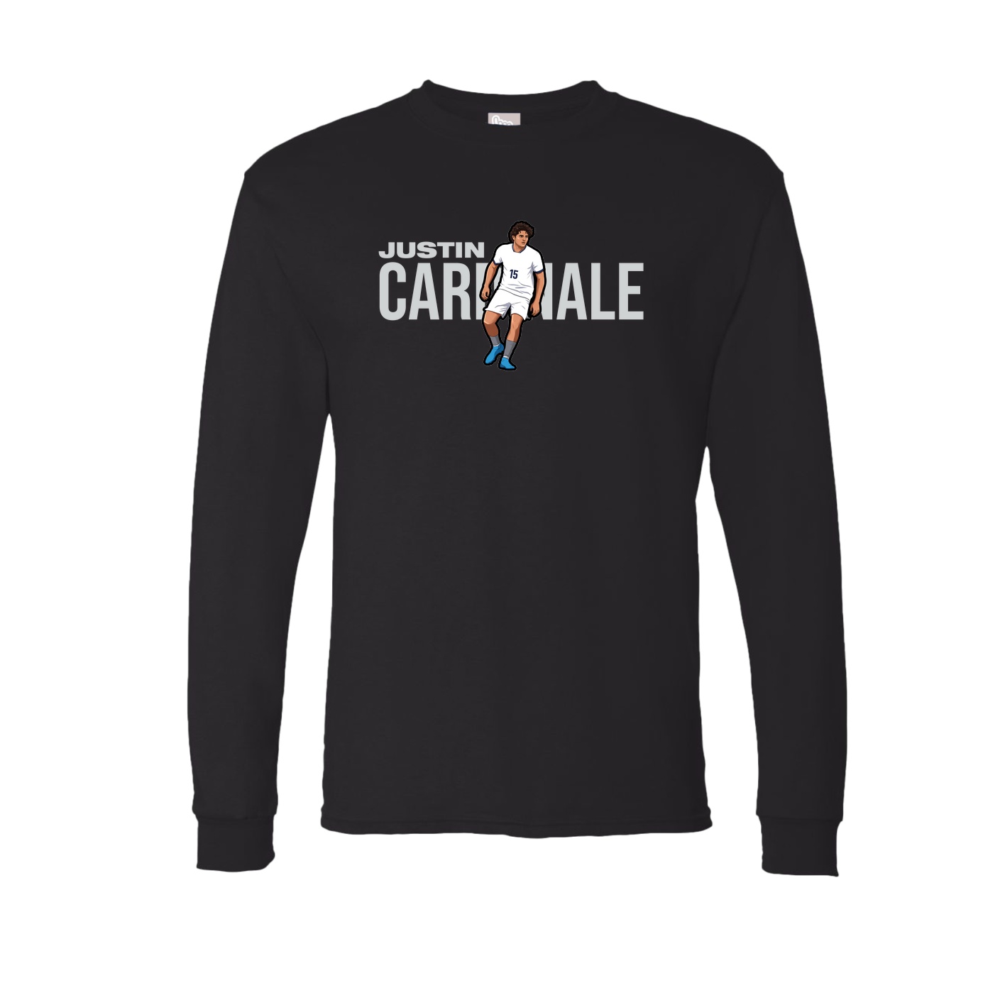 Long Sleeve Tee — Player Name in Black