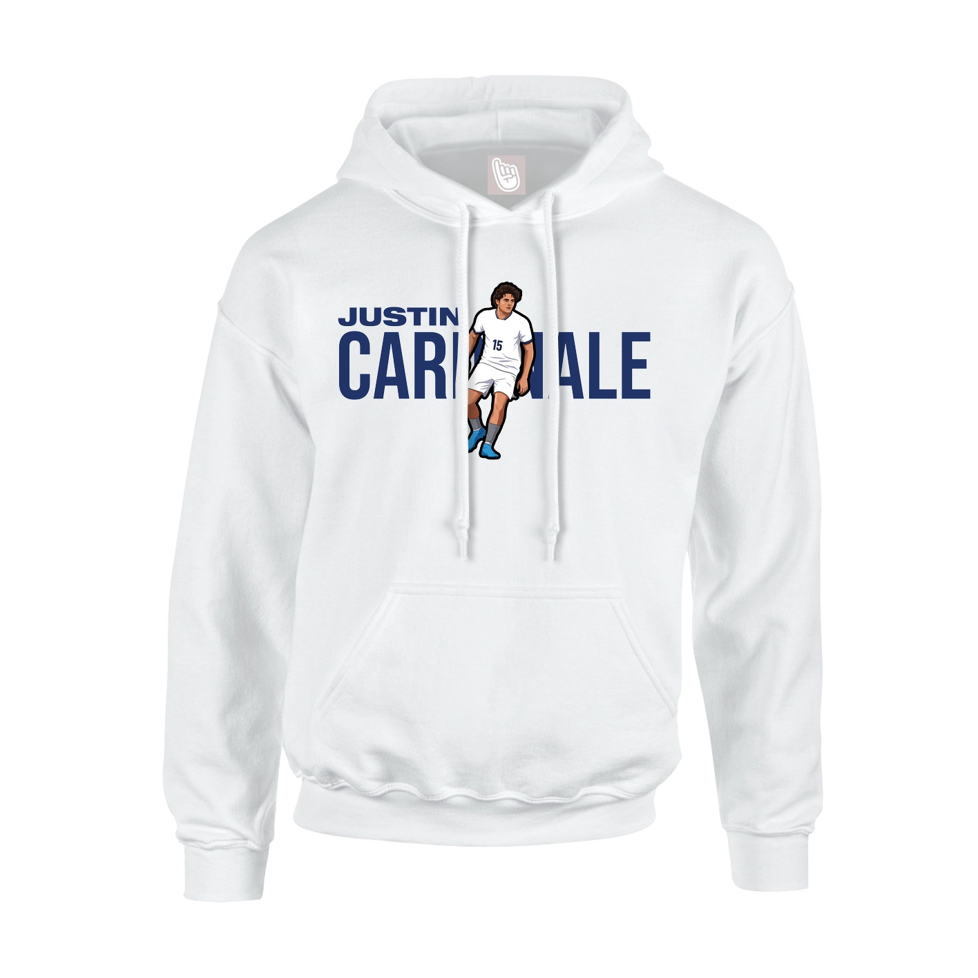 Youth Hoodie — Player Name in White