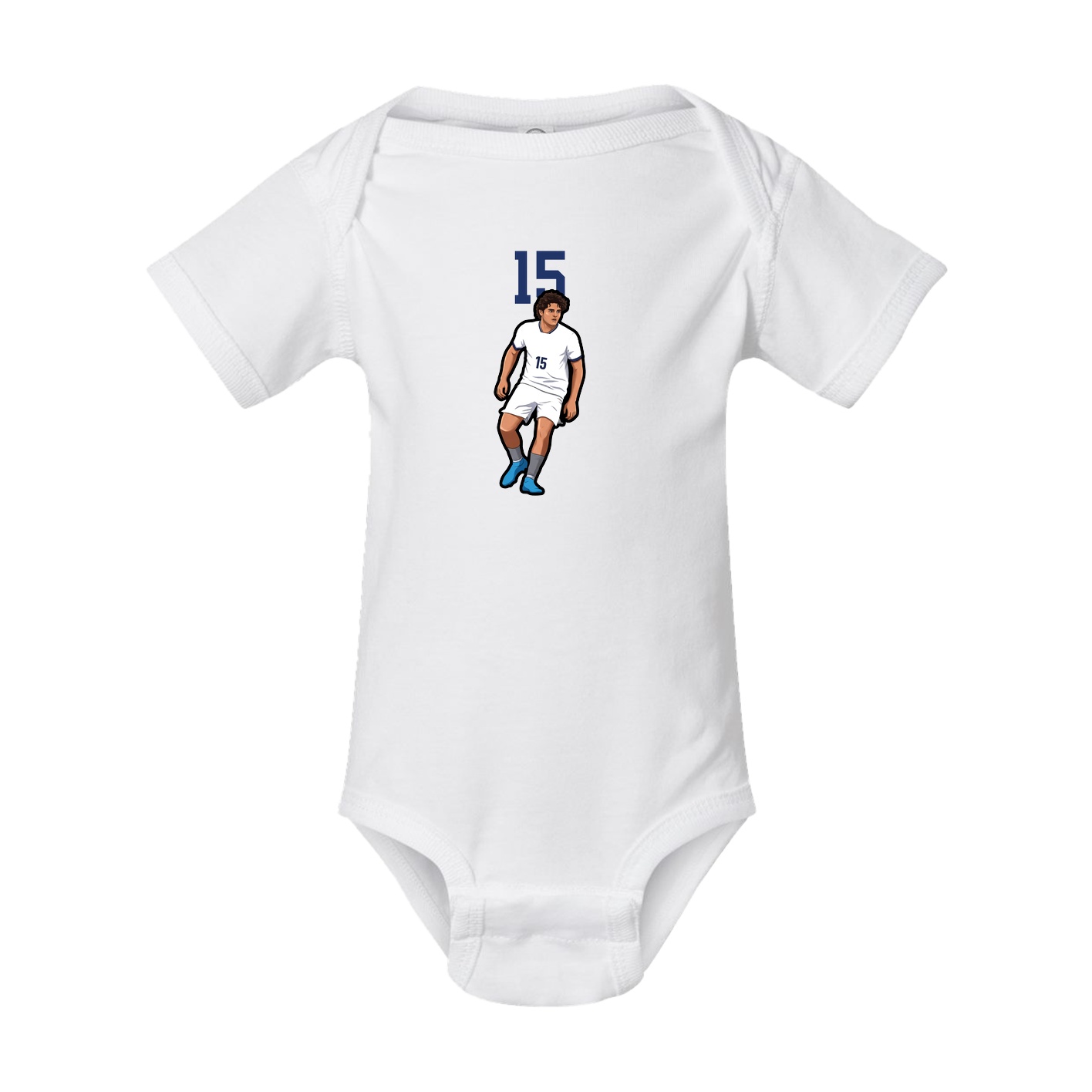 Baby Onesie — Number Top in White