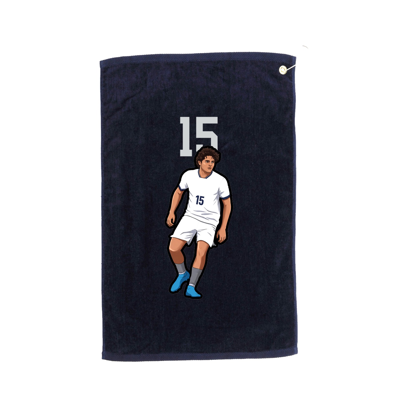 Golf Towel — Number Top in Navy
