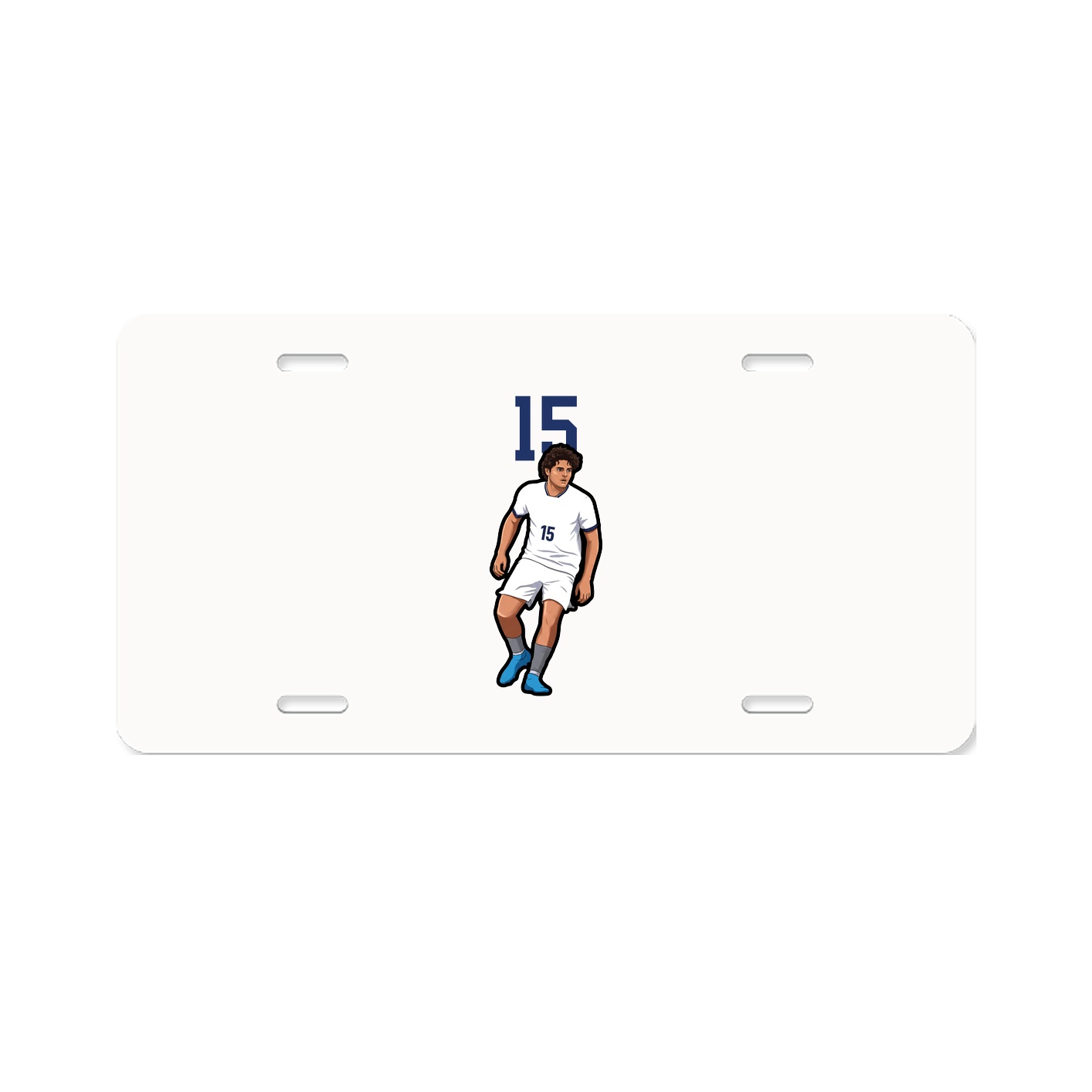 License Plate — Number Top in Classic