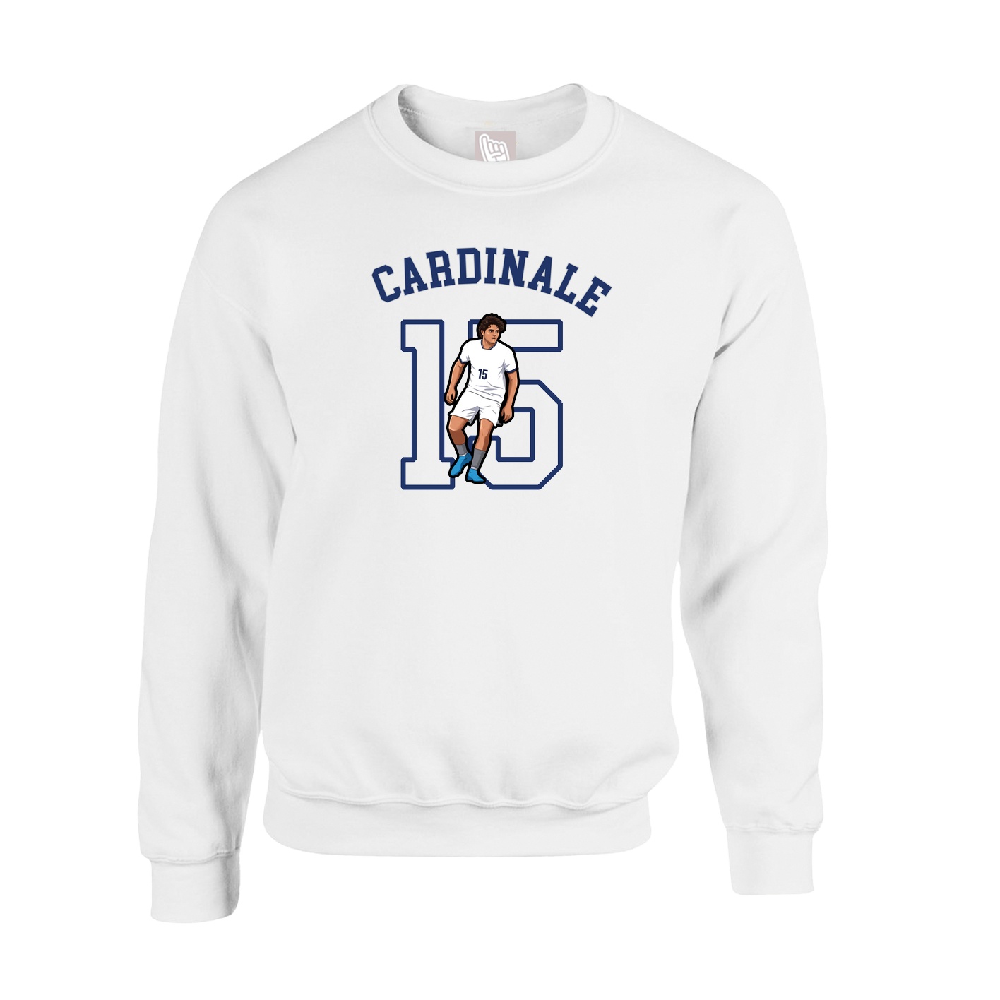 Fleece Crew — Shirsey Arch in White