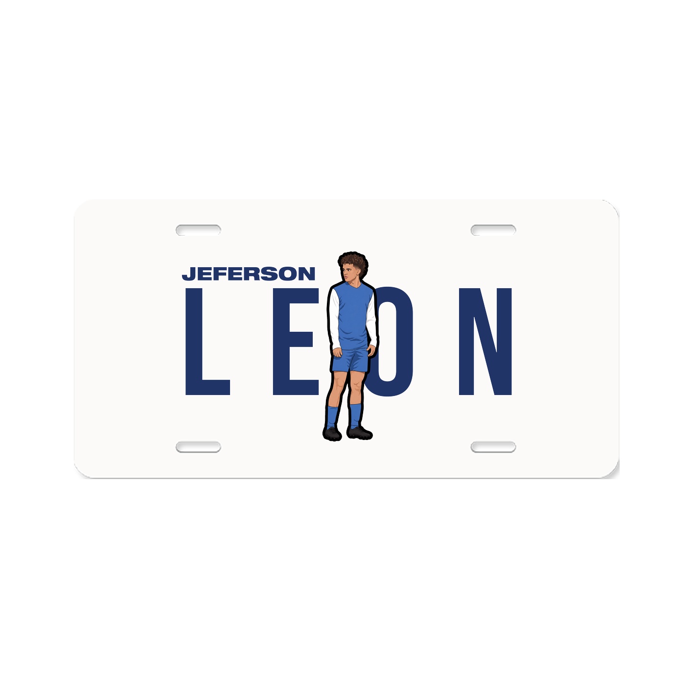 License Plate — Player Name in Classic