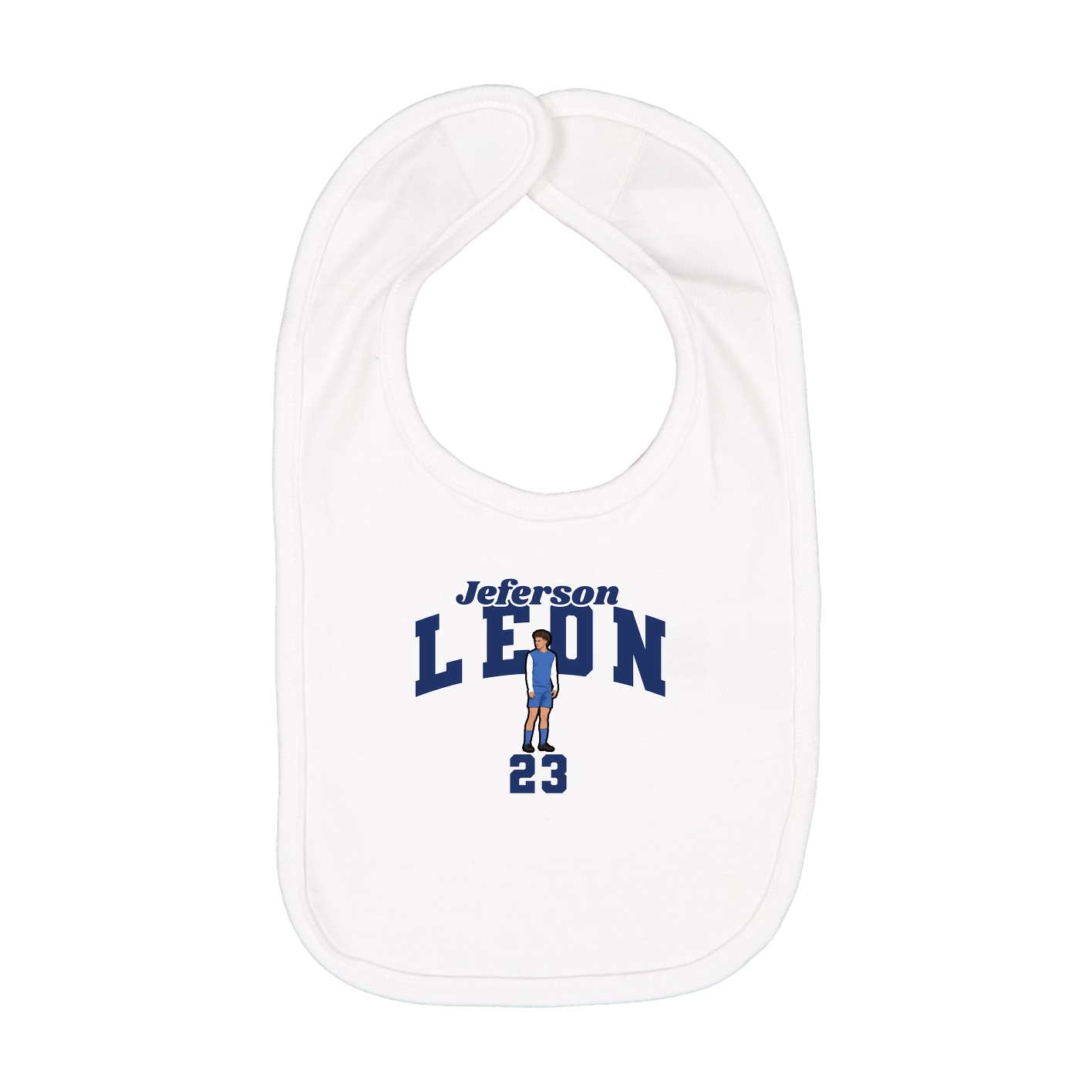 Infant Bib — Signature Arch in White