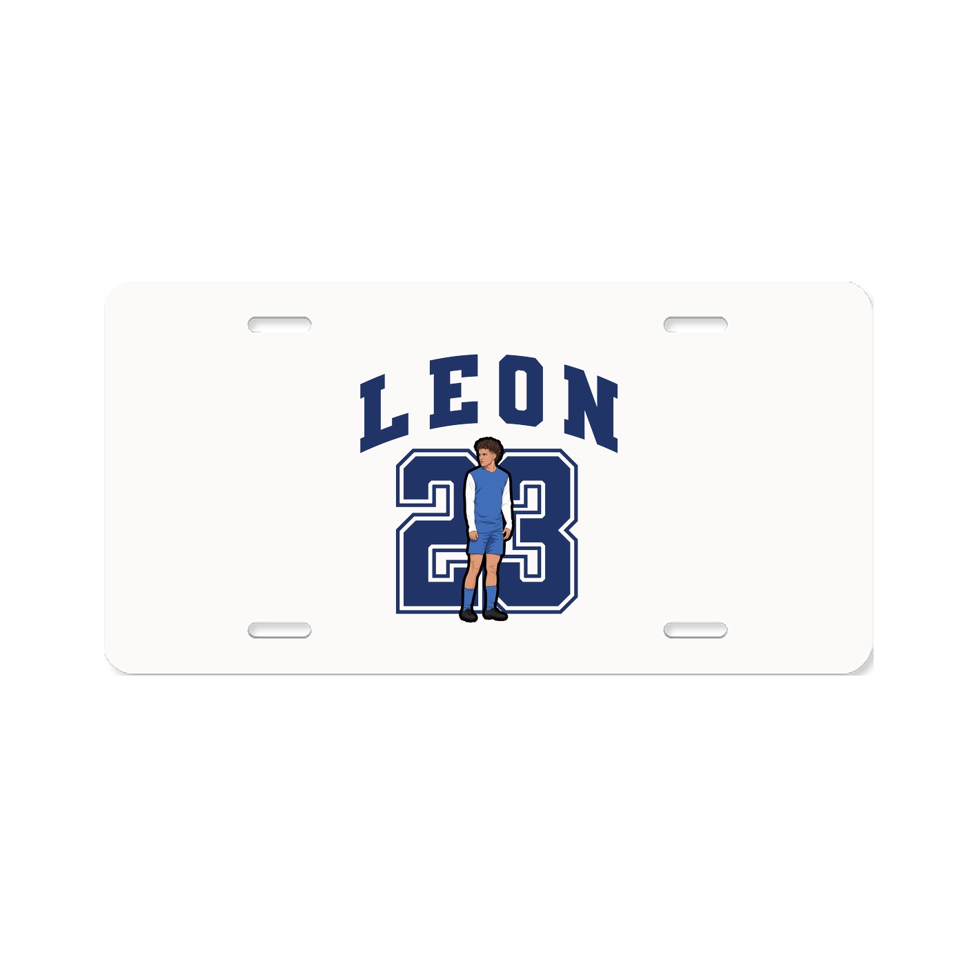 License Plate — Number in Classic