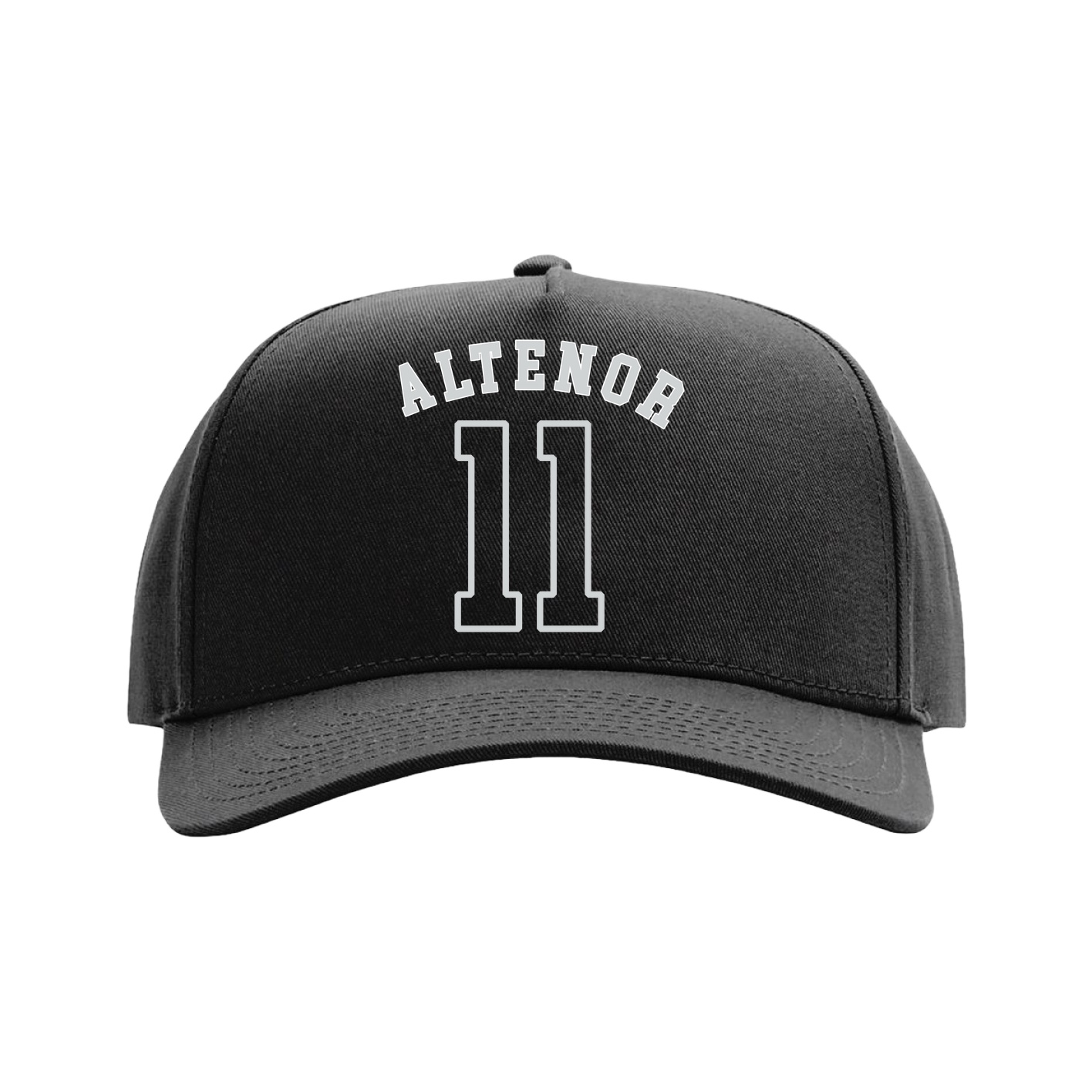 Full Fabric Five-Panel Champ Cap — Shirsey Arch in Black