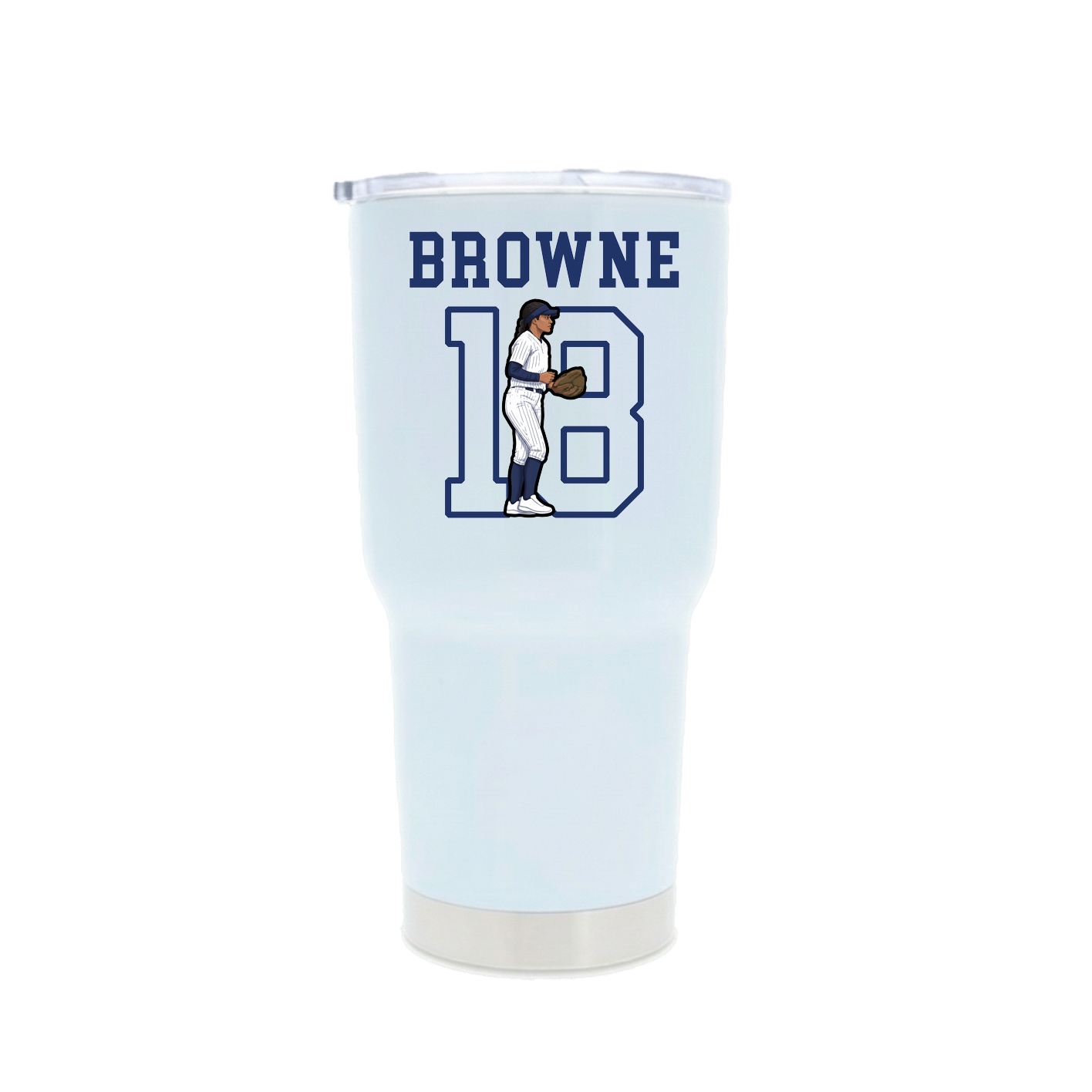 30oz Stainless Steel Tumbler — Shirsey in White