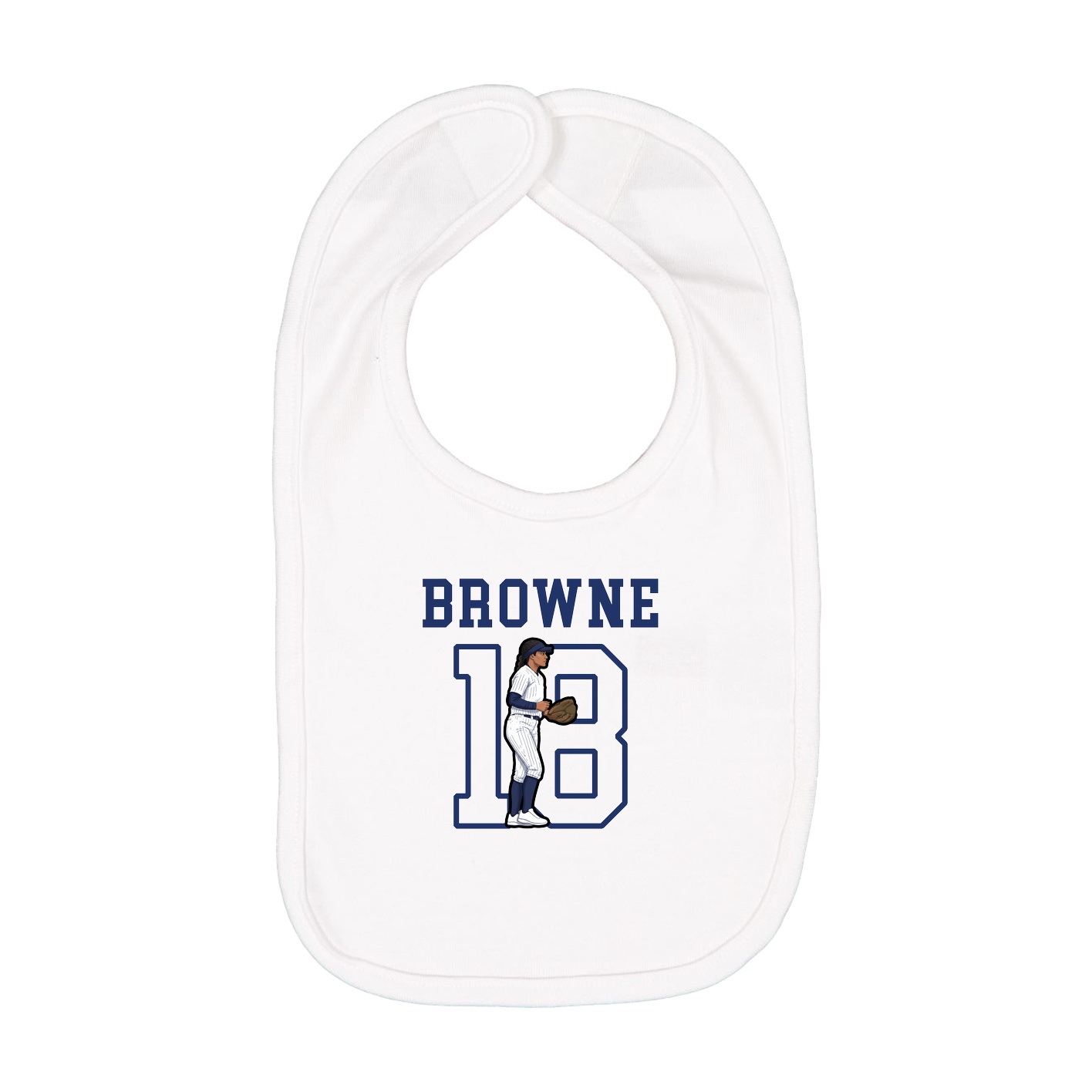 Infant Bib — Shirsey in White