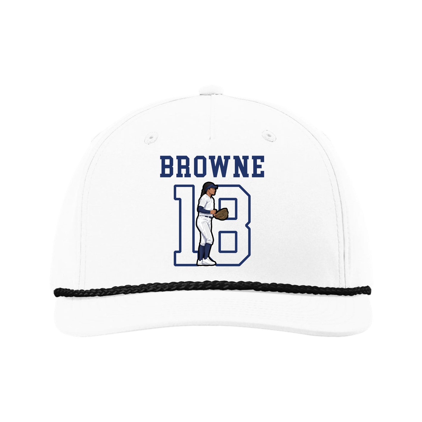 Five-Panel Classic Rope Cap — Shirsey in White