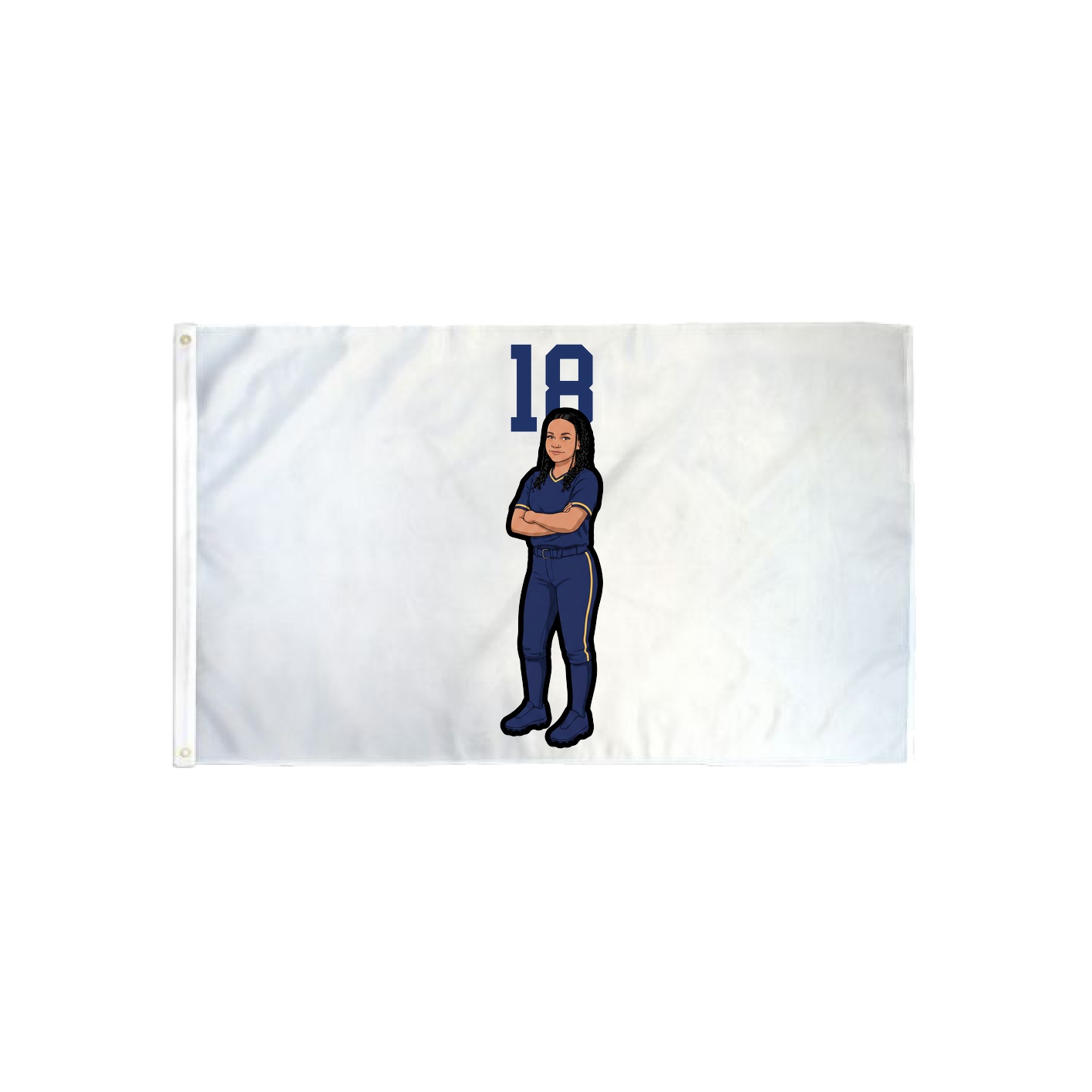 3x5 Flag — Number Top in Classic