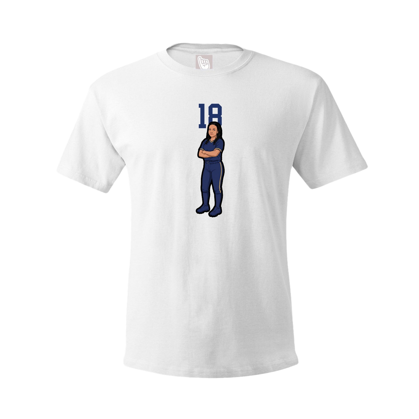 Tee — Number Top in White