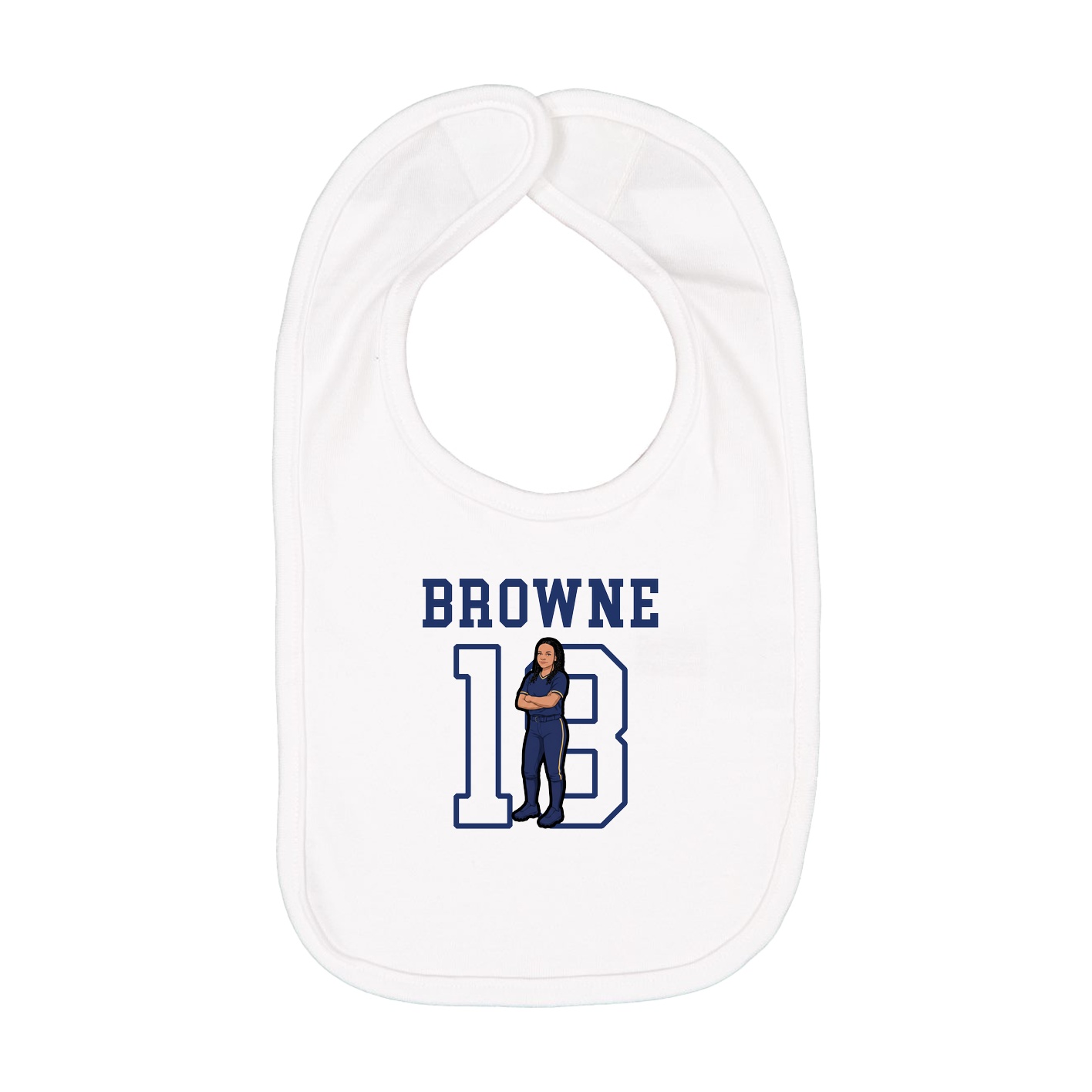 Infant Bib — Shirsey in White