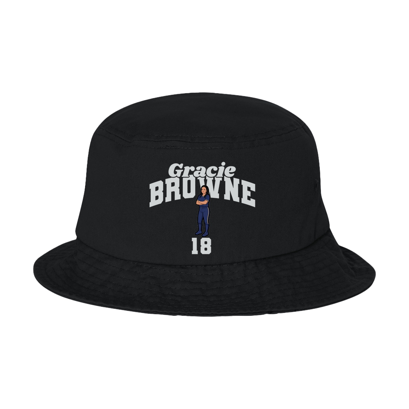 Bucket Cap — Signature Arch in Black
