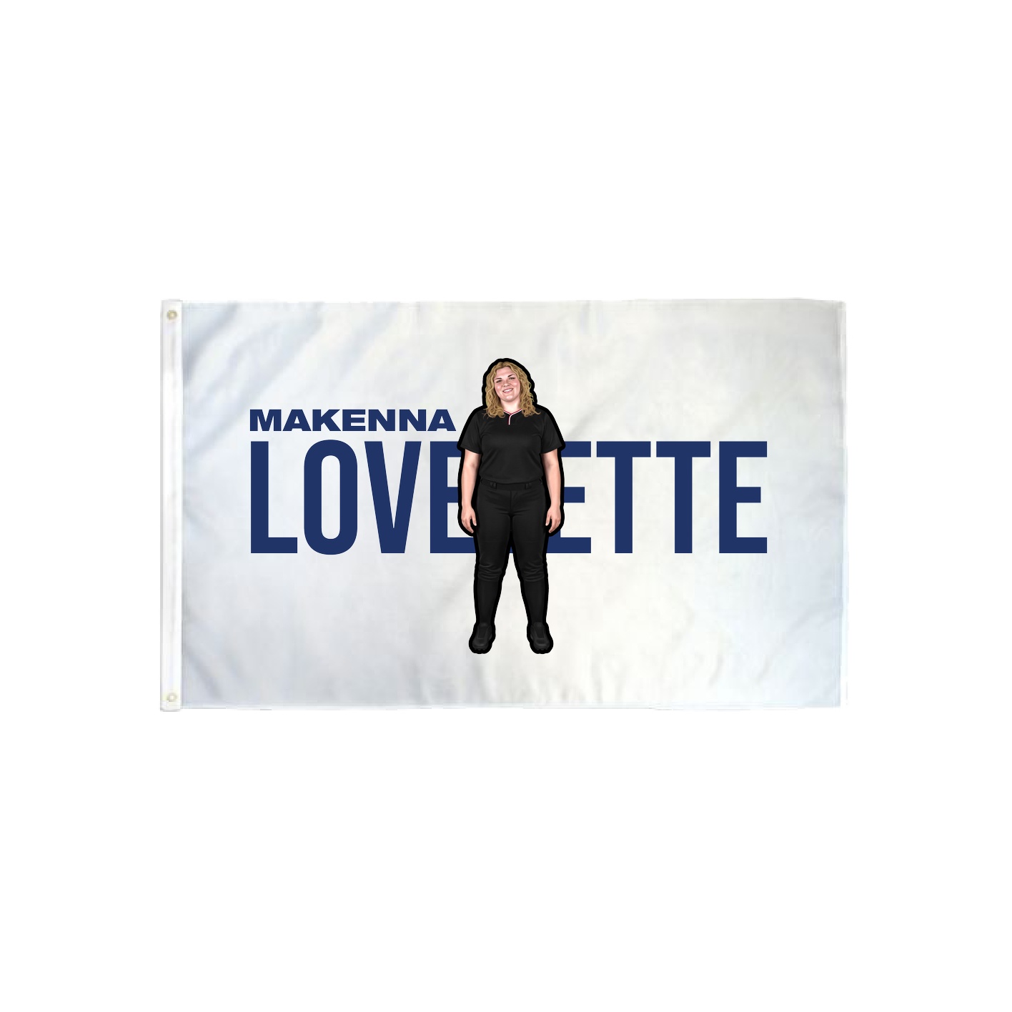 3x5 Flag — Player Name in Classic