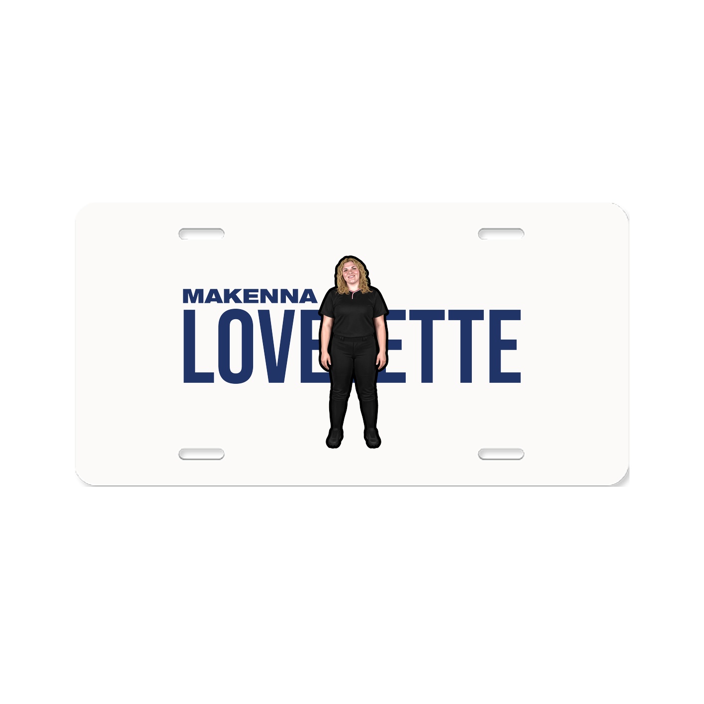 License Plate — Player Name in Classic