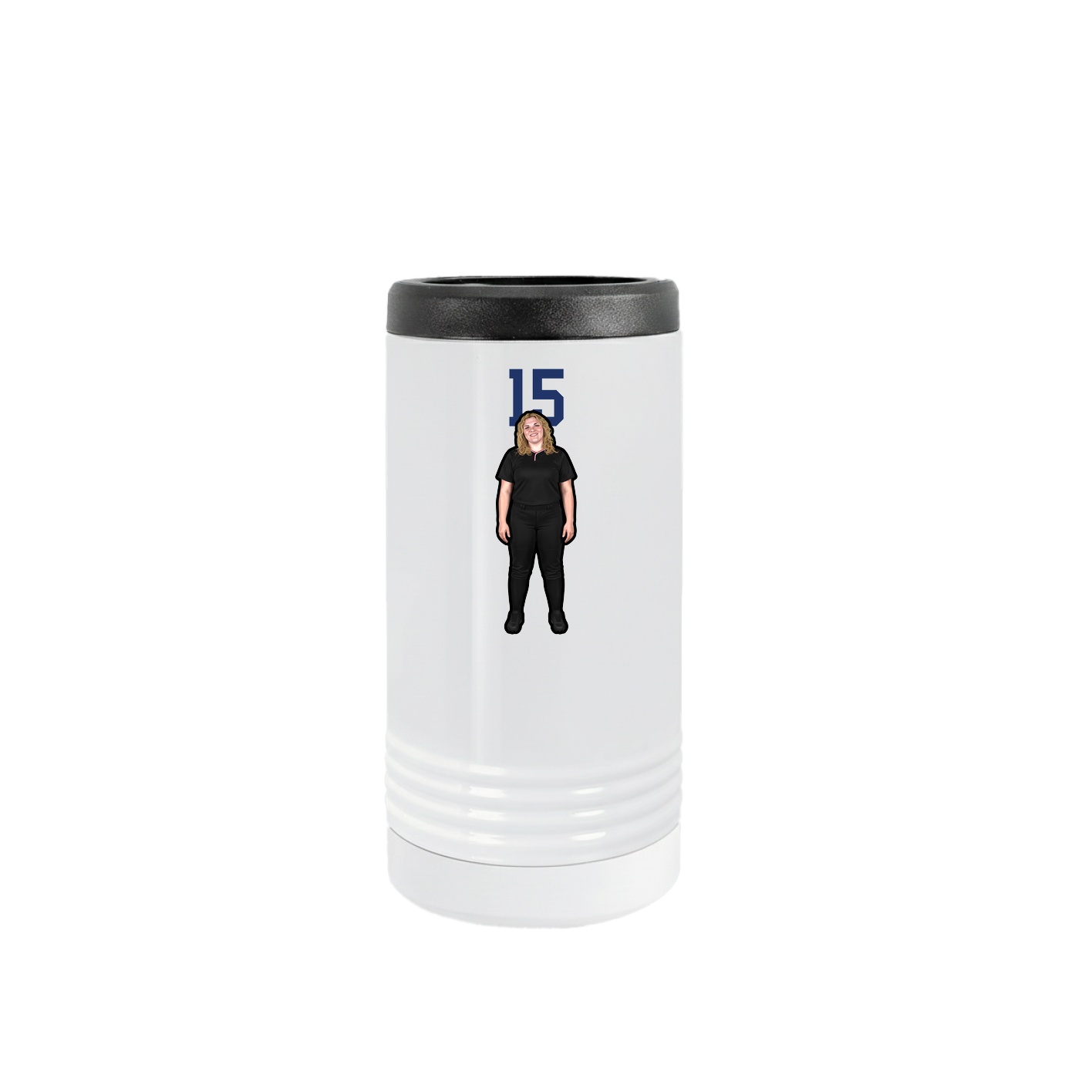 Slim Beverage Holder — Number Top in White