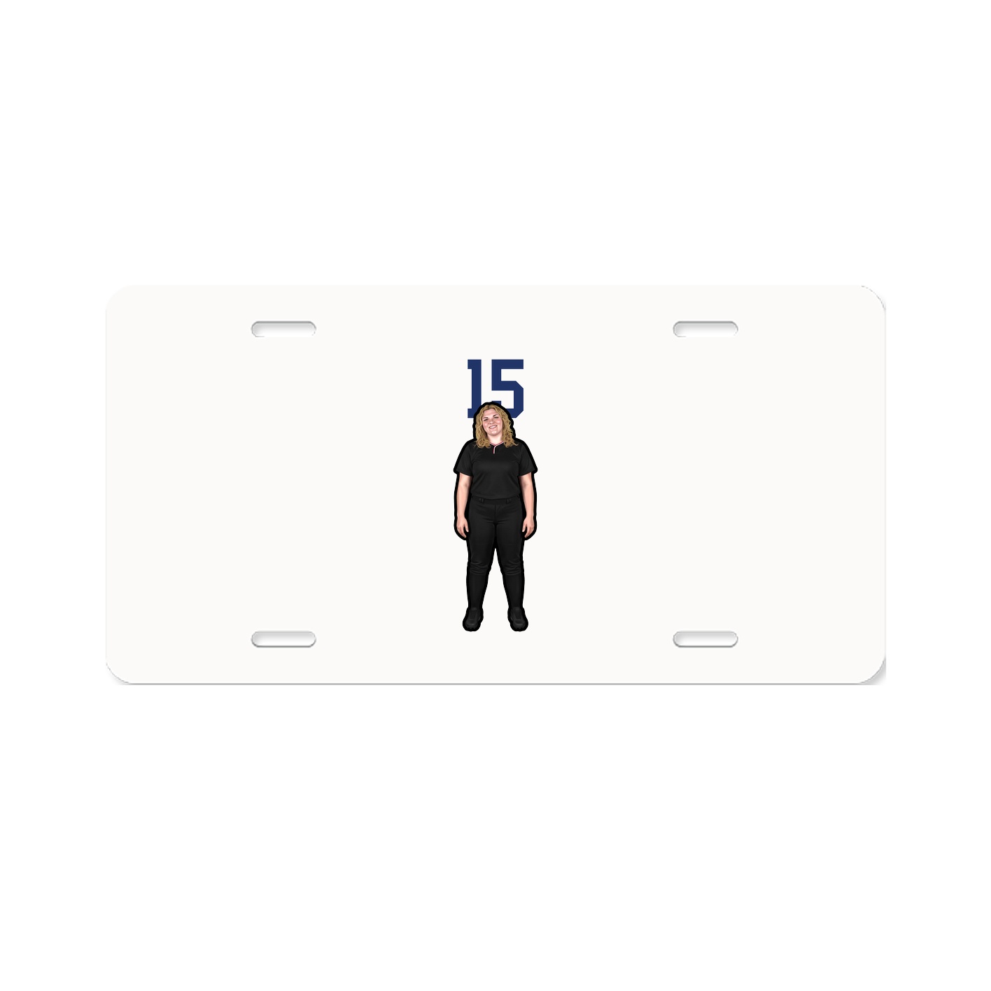 License Plate — Number Top in Classic