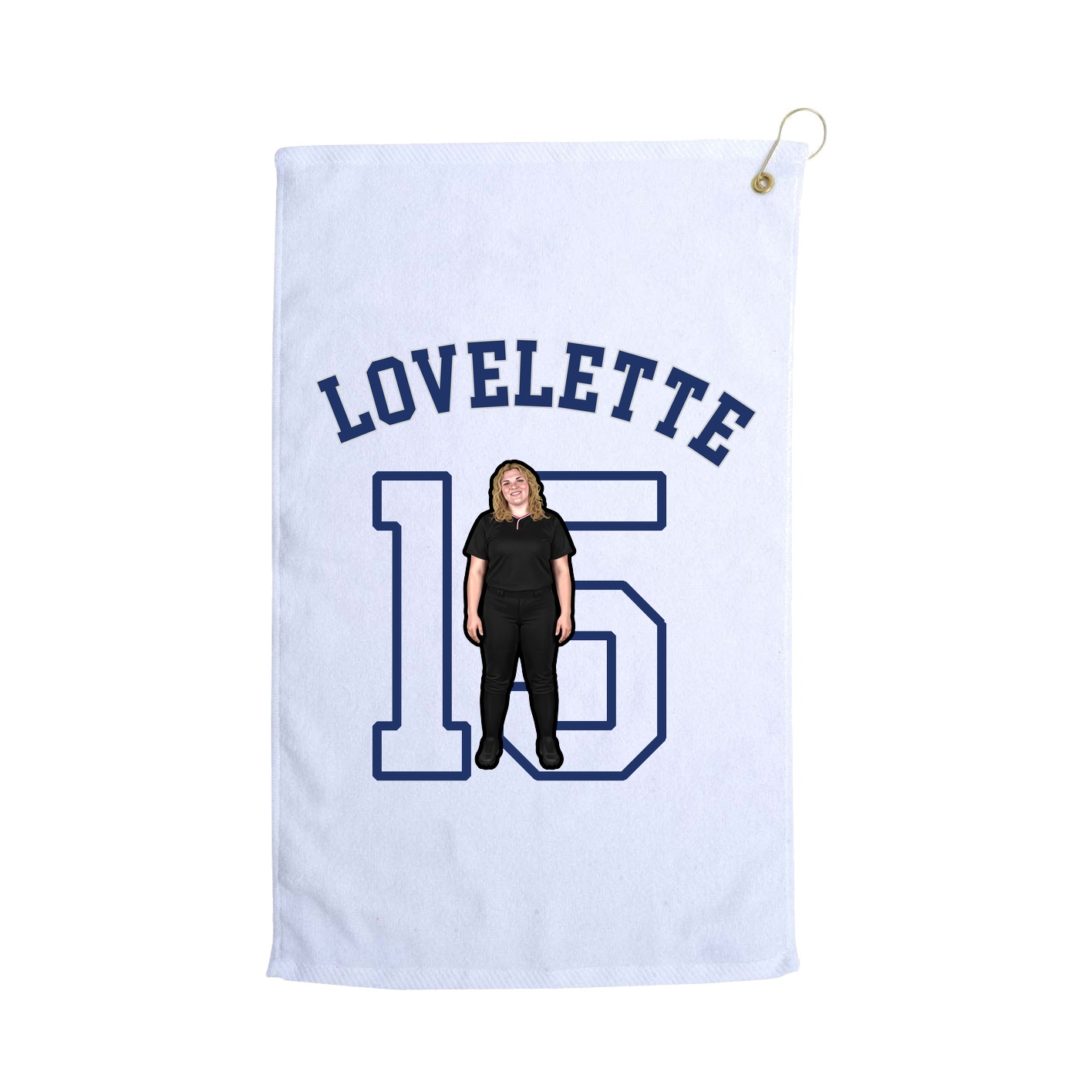 Golf Towel — Shirsey Arch in White
