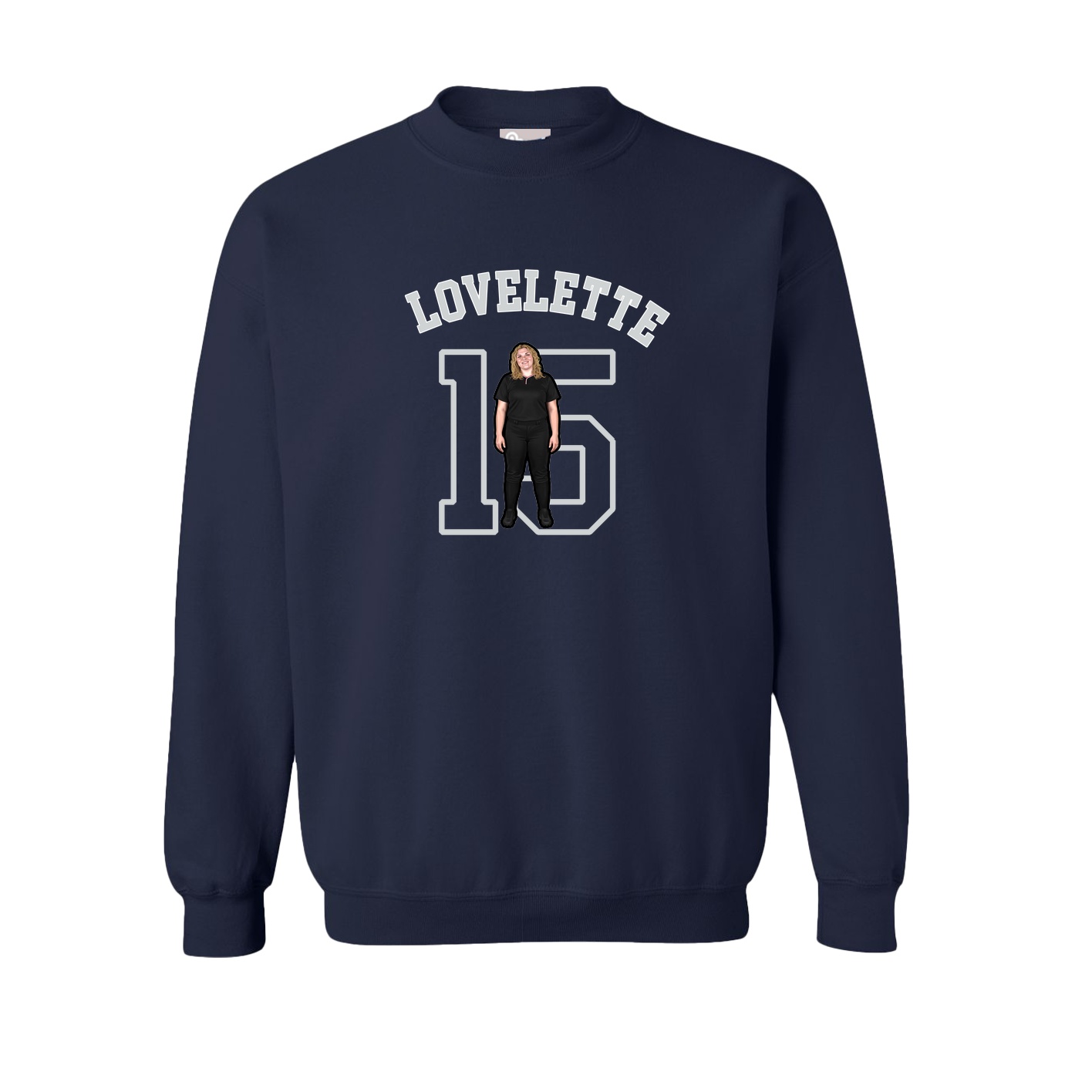 Fleece Crew — Shirsey Arch in Navy