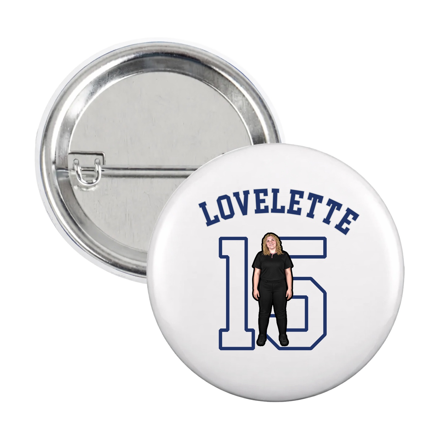 Game Day Button — Shirsey Arch in White