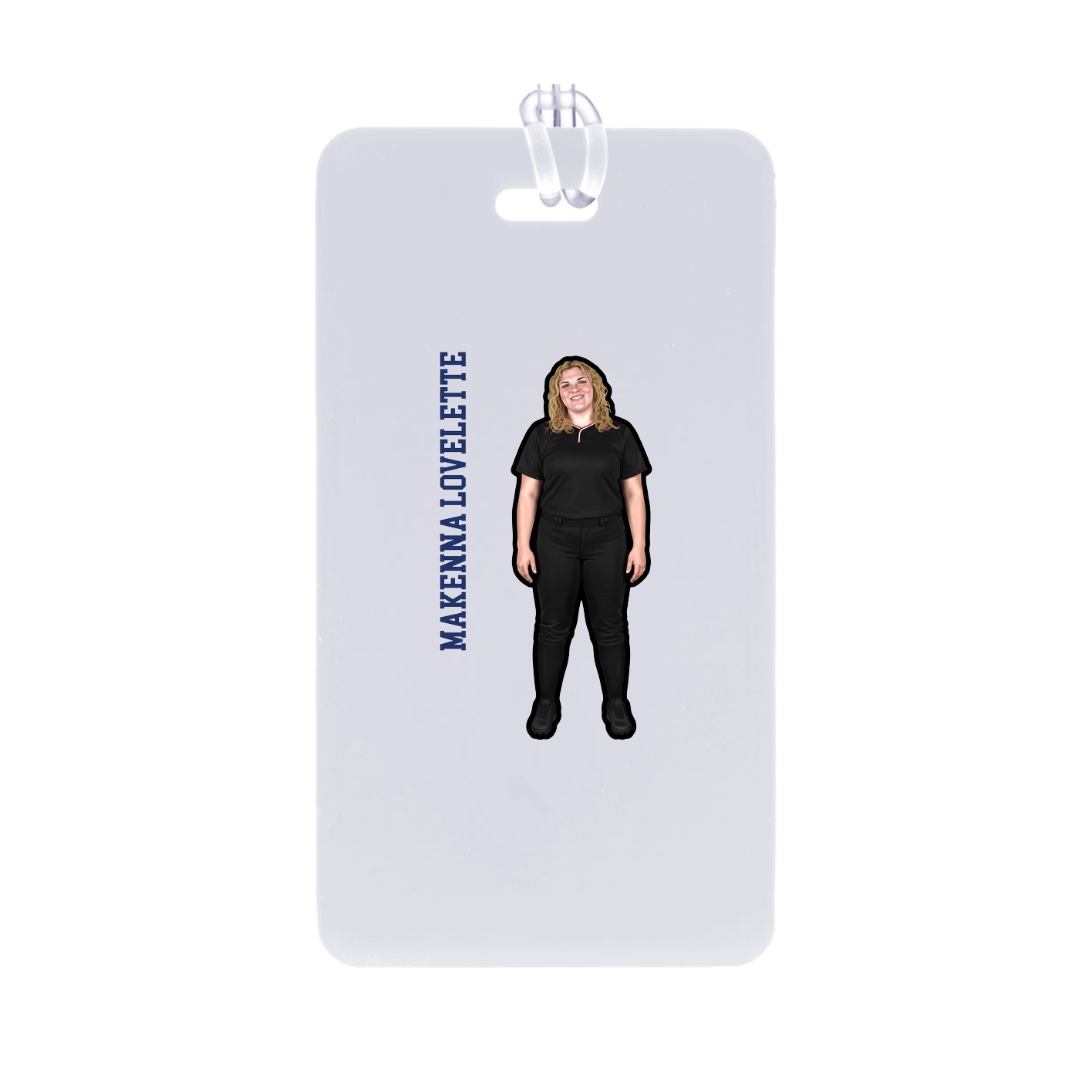 Bag Tag — Name Vertical in Classic