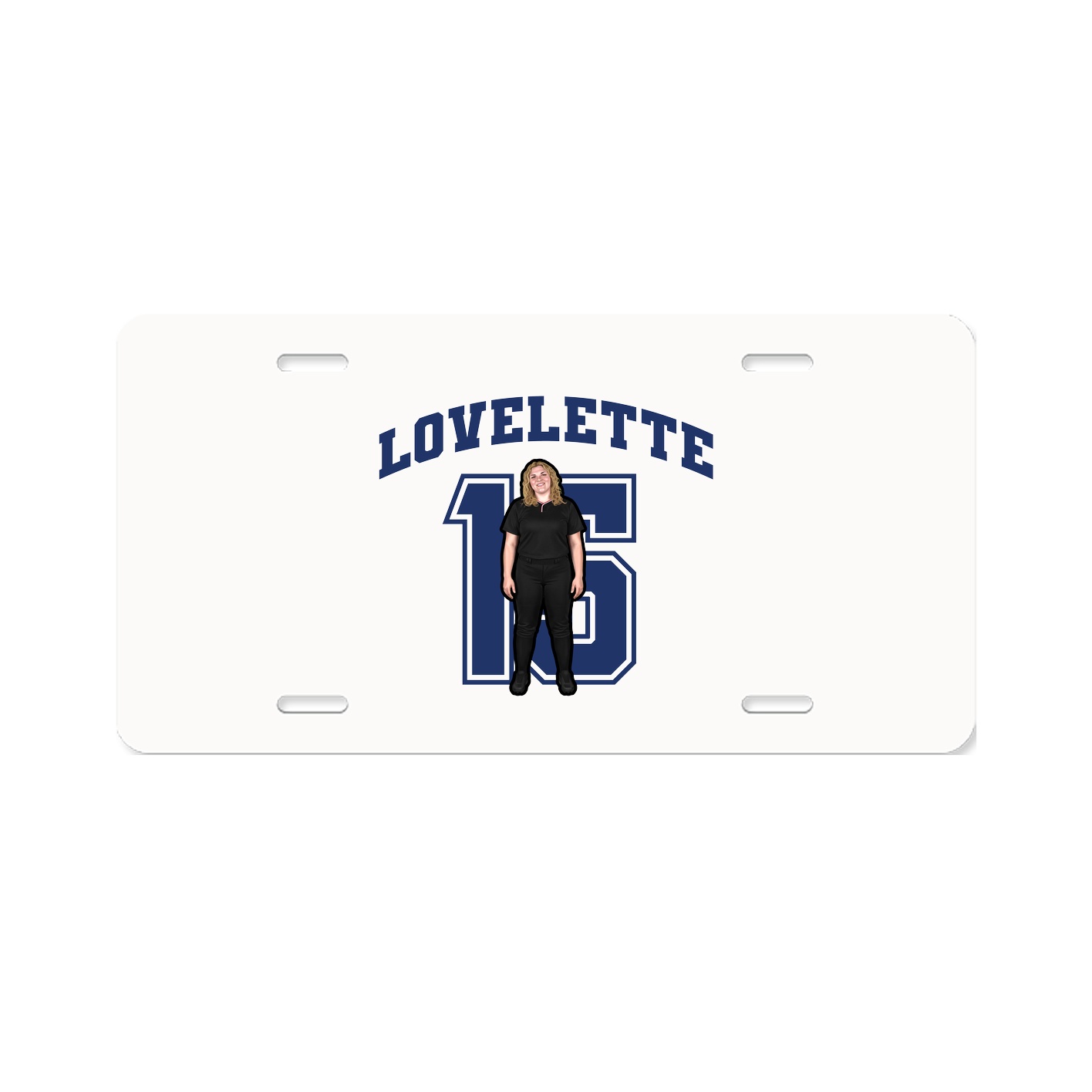 License Plate — Number in Classic