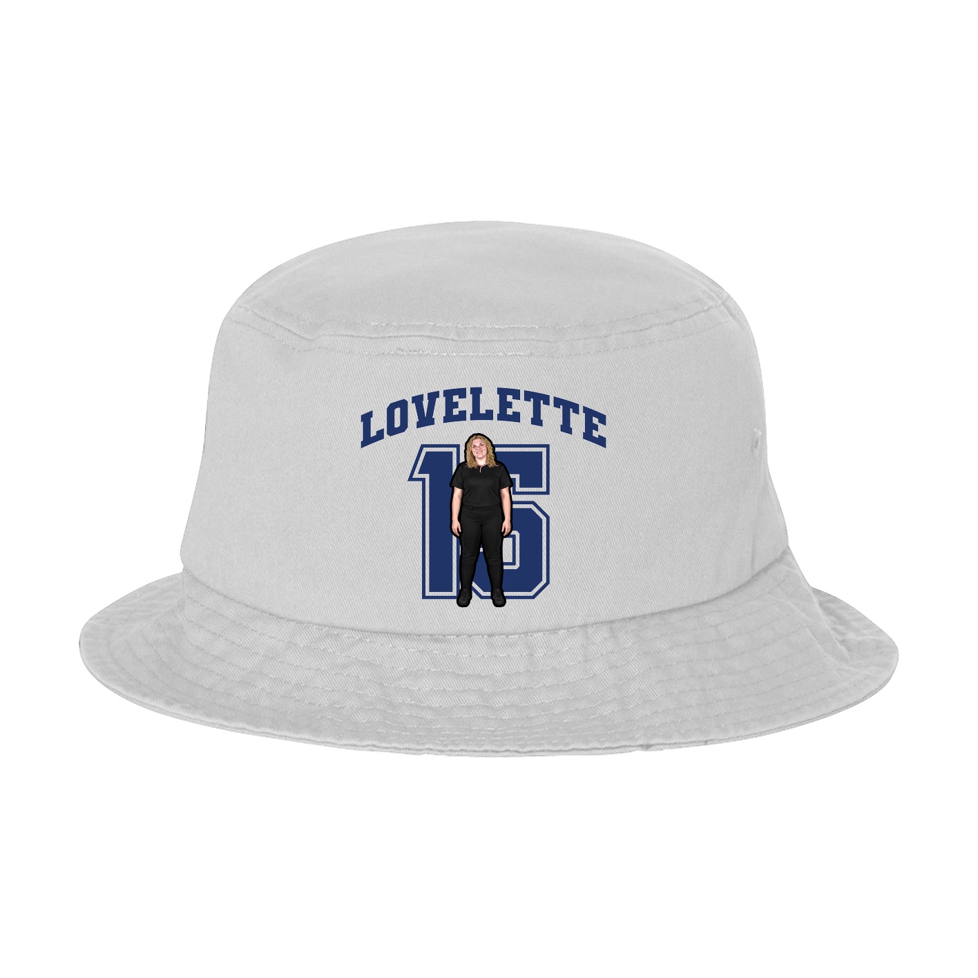 Bucket Cap — Number in White