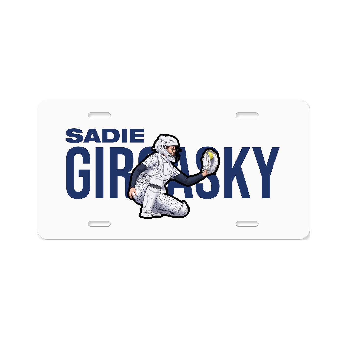 License Plate — Player Name in Classic