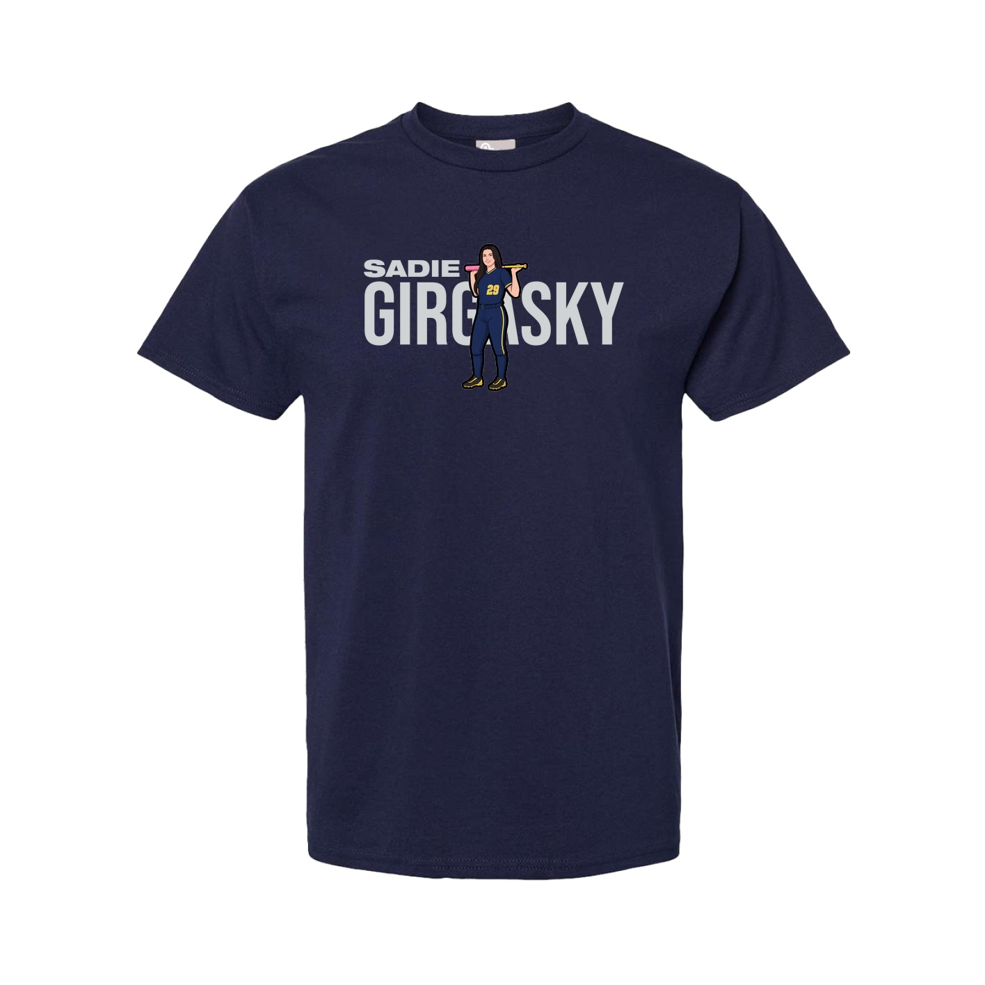 Youth Tee — Player Name in Navy