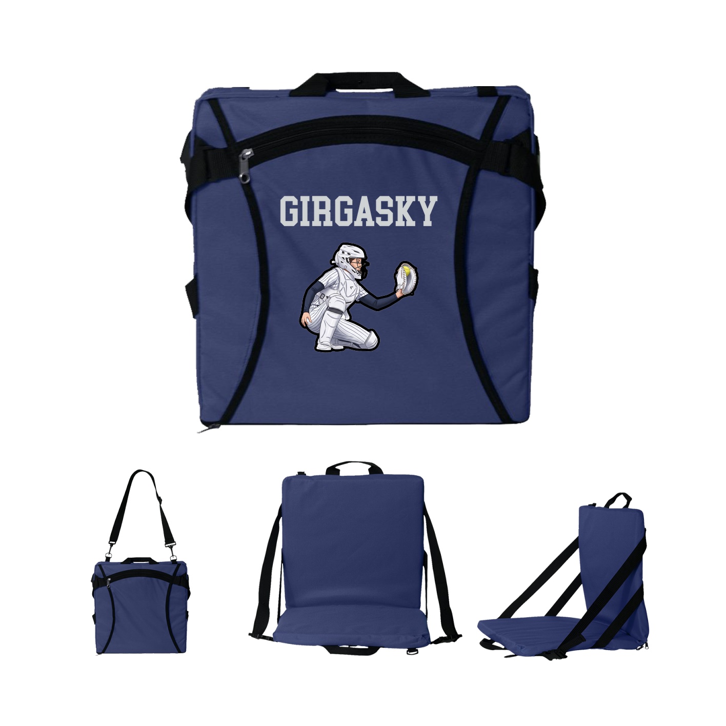 Folding Stadium Seat — Shirsey in Navy