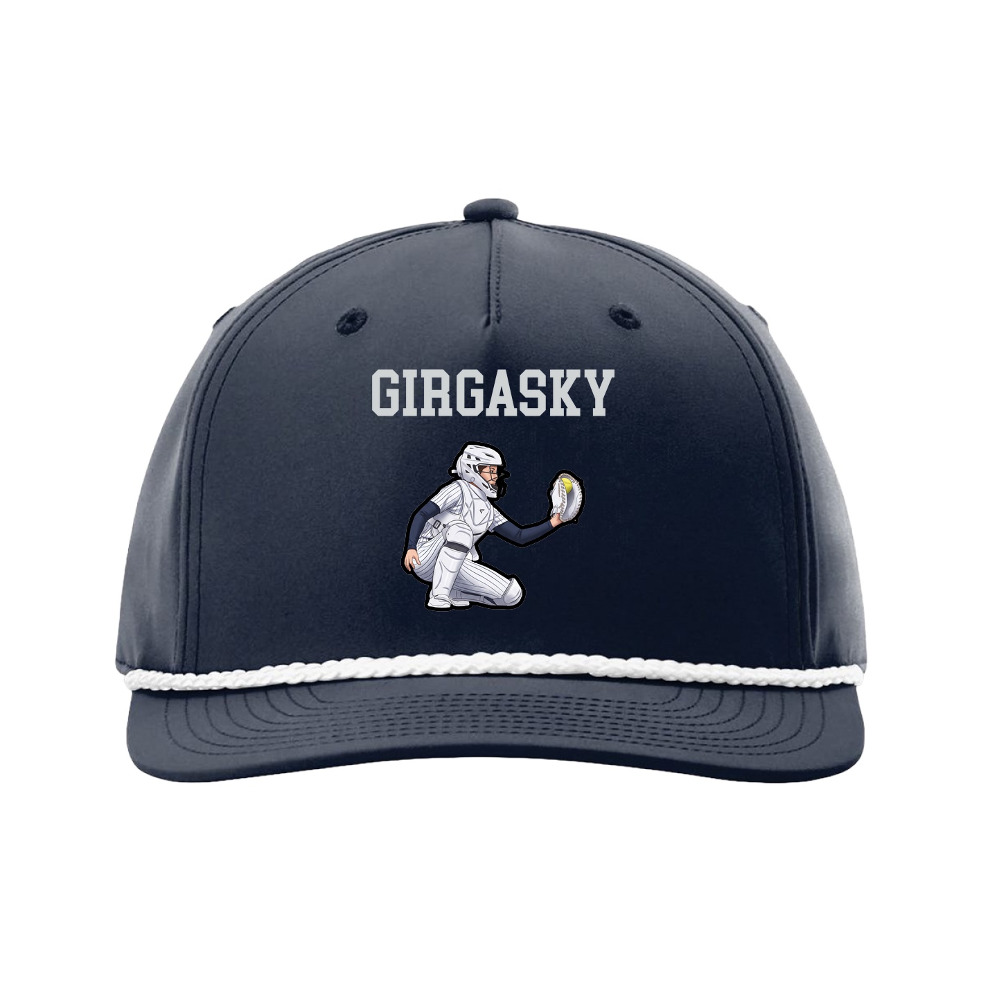 Five-Panel Classic Rope Cap — Shirsey in Navy