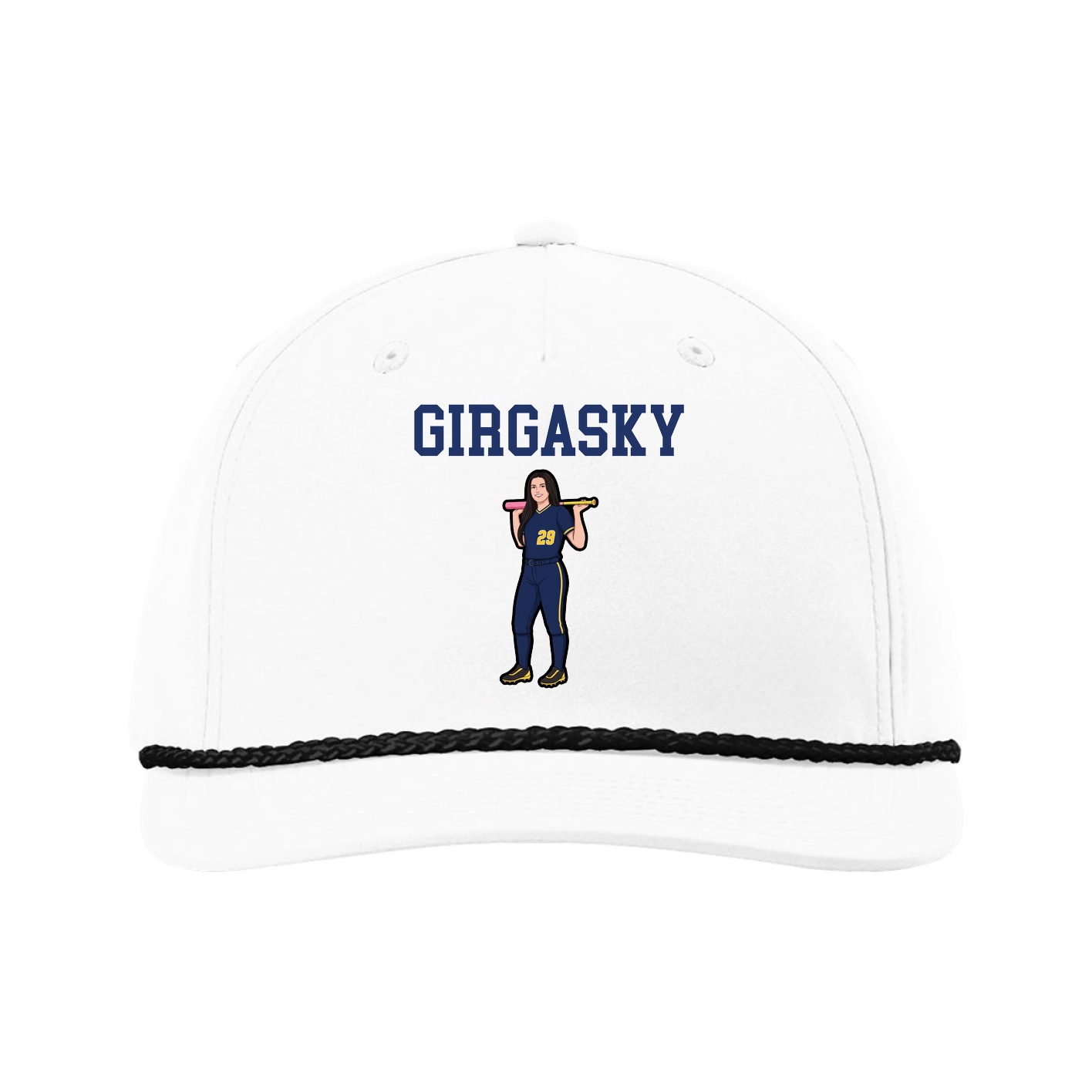 Five-Panel Classic Rope Cap — Shirsey in White