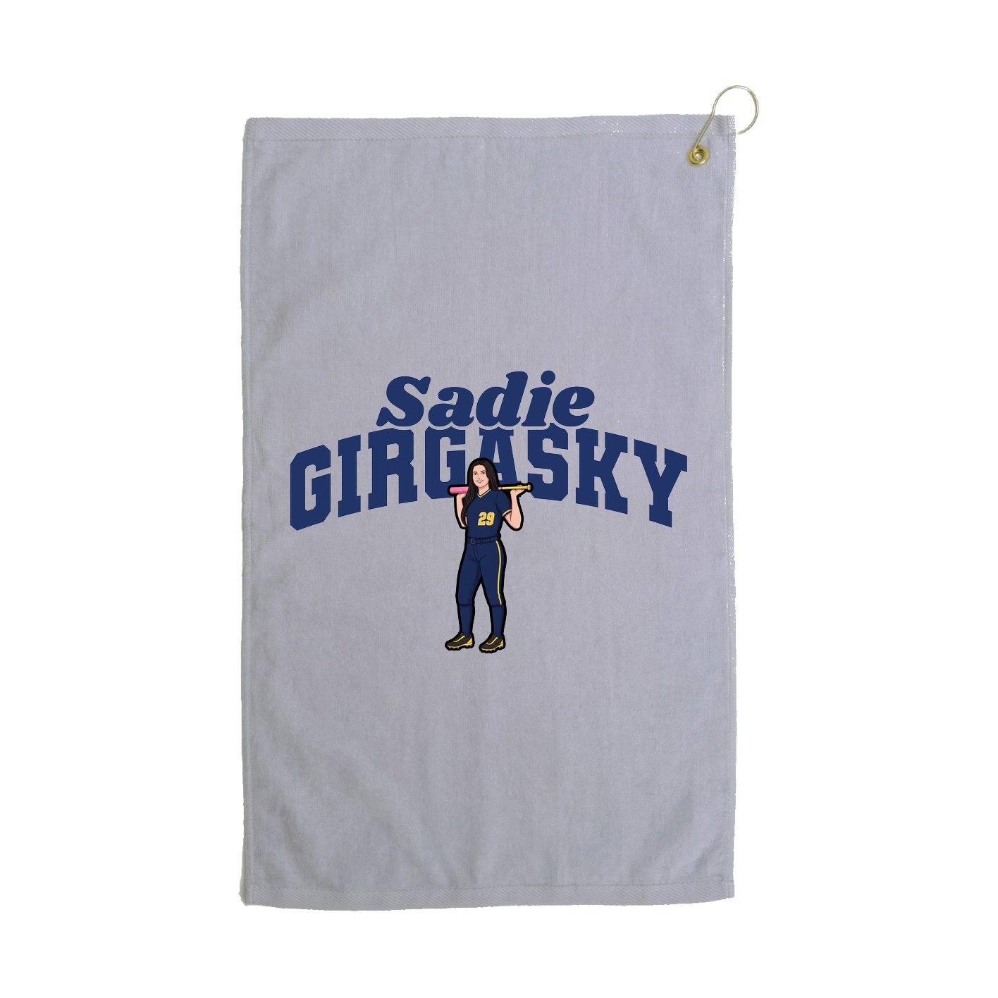 Golf Towel — Signature Arch in Grey