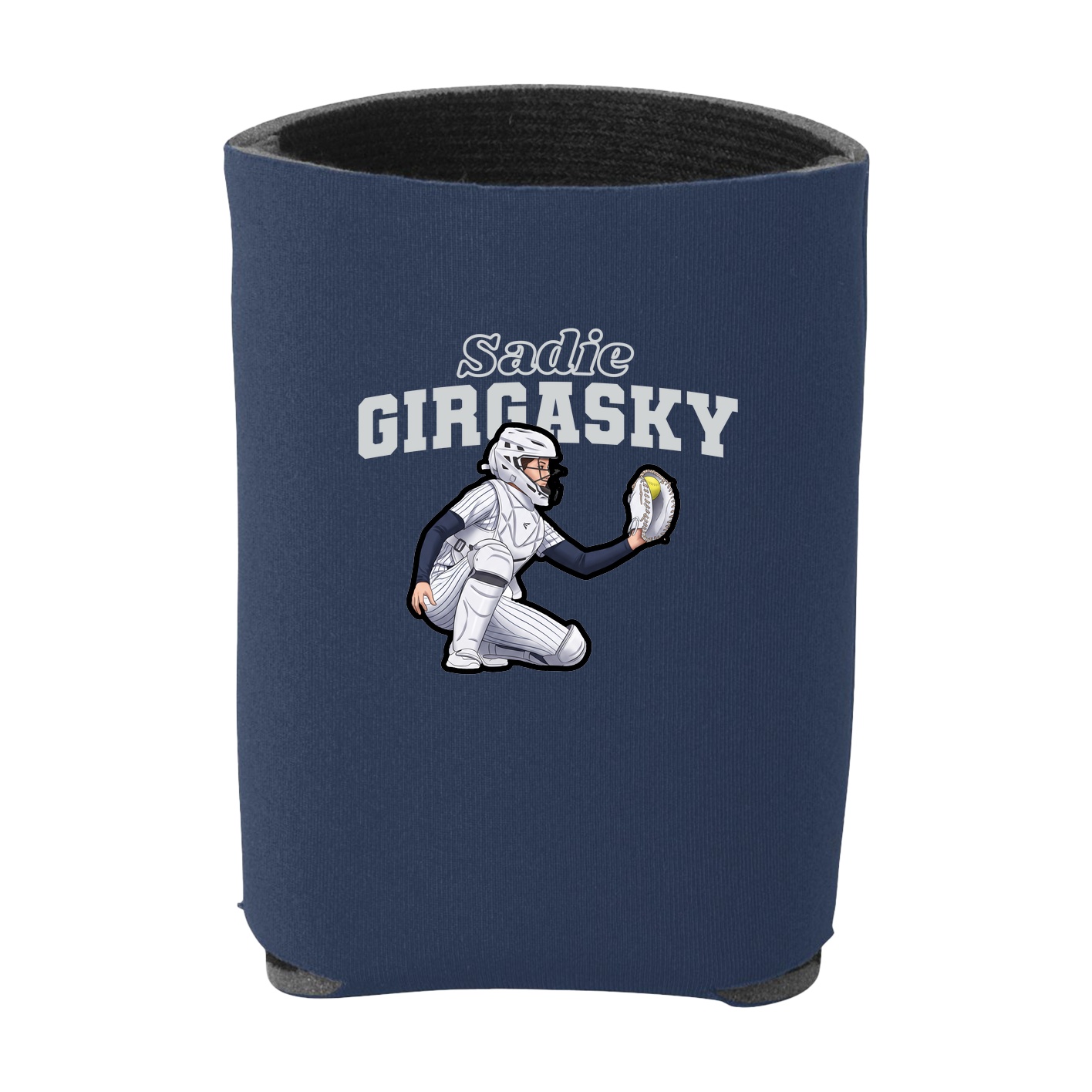 Can Holder — Name Arch in Navy