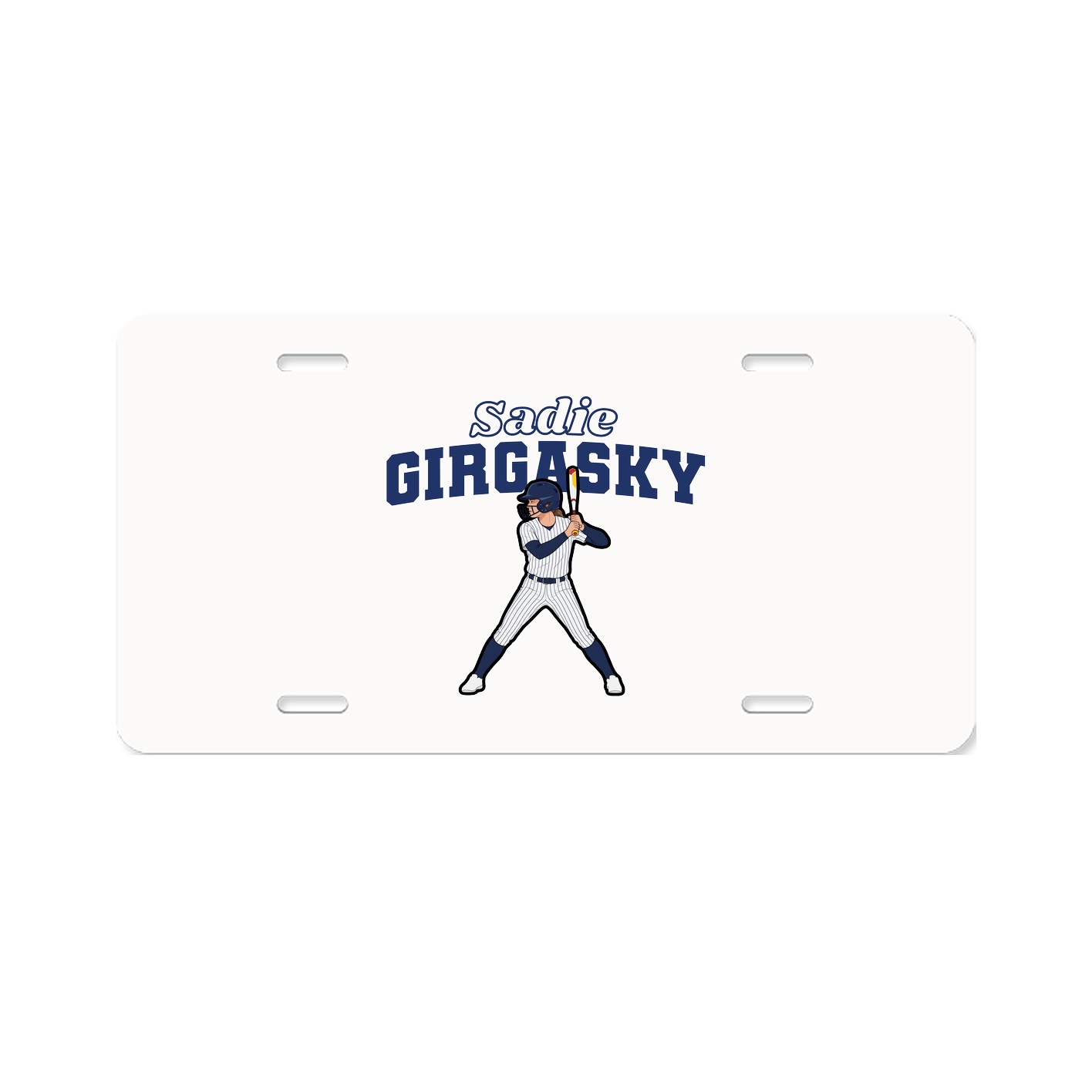 License Plate — Name Arch in Classic