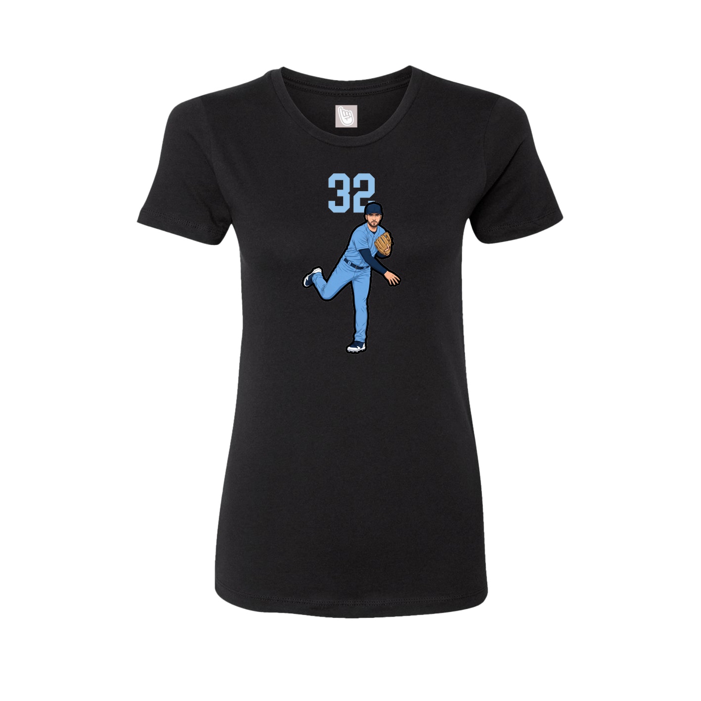 Womens Tee — Number Top in Black