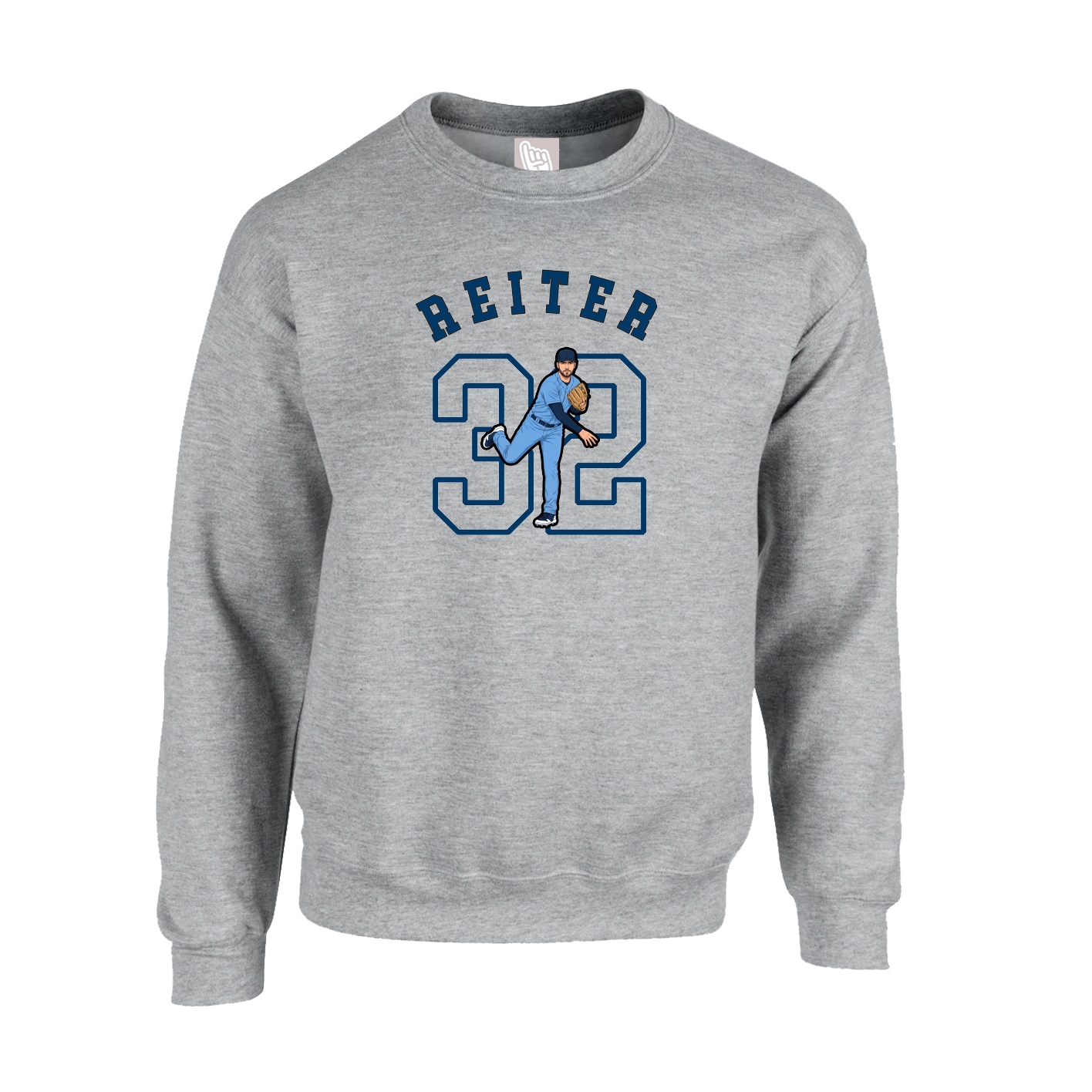 Fleece Crew — Shirsey Arch in Grey