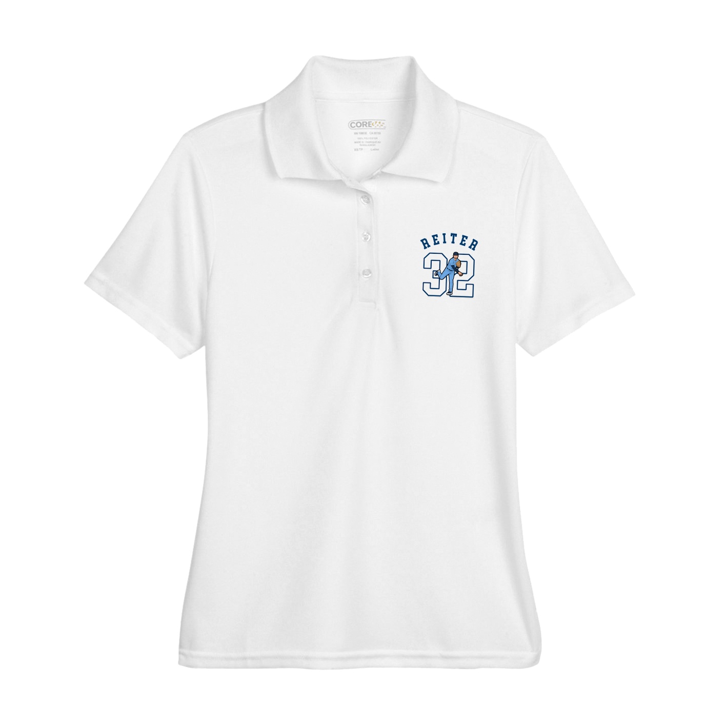 Womens Performance Polo — Shirsey Arch in White