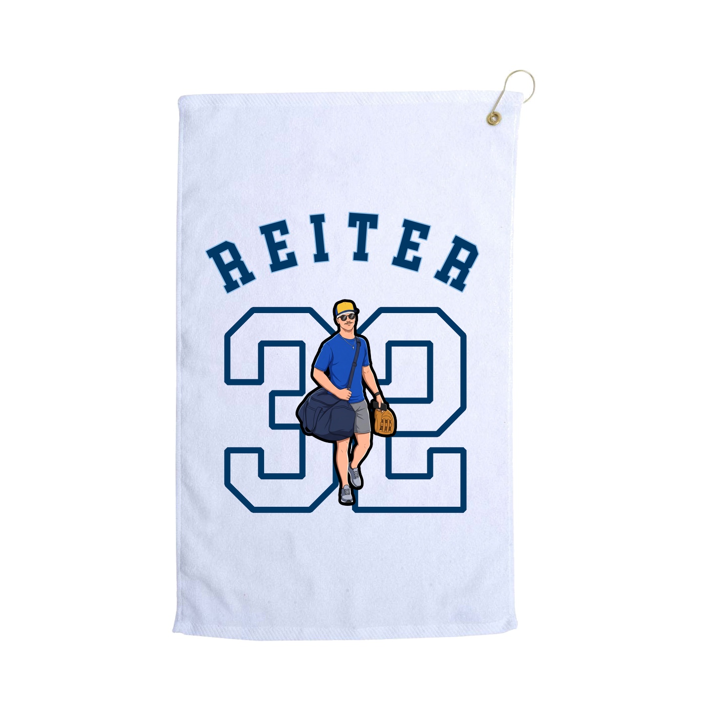 Golf Towel — Shirsey Arch in White