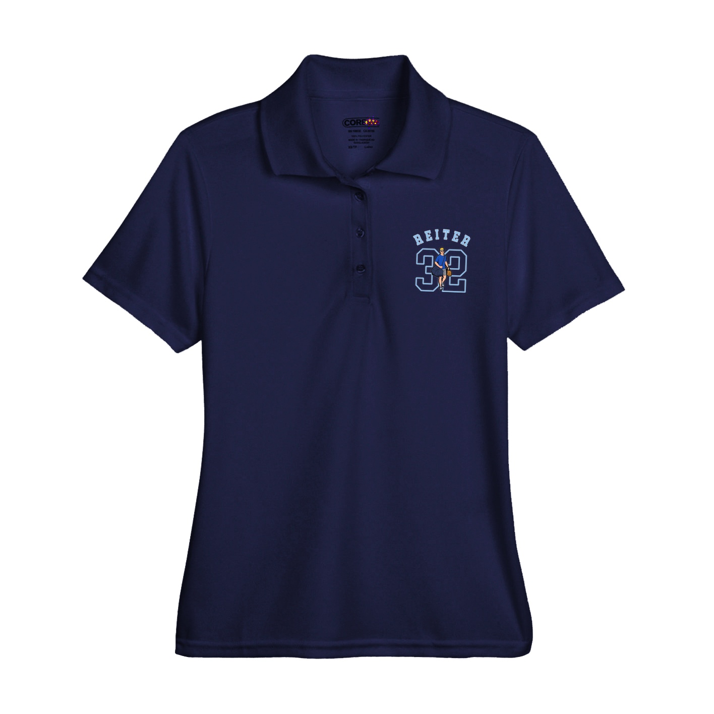 Womens Performance Polo — Shirsey Arch in Navy
