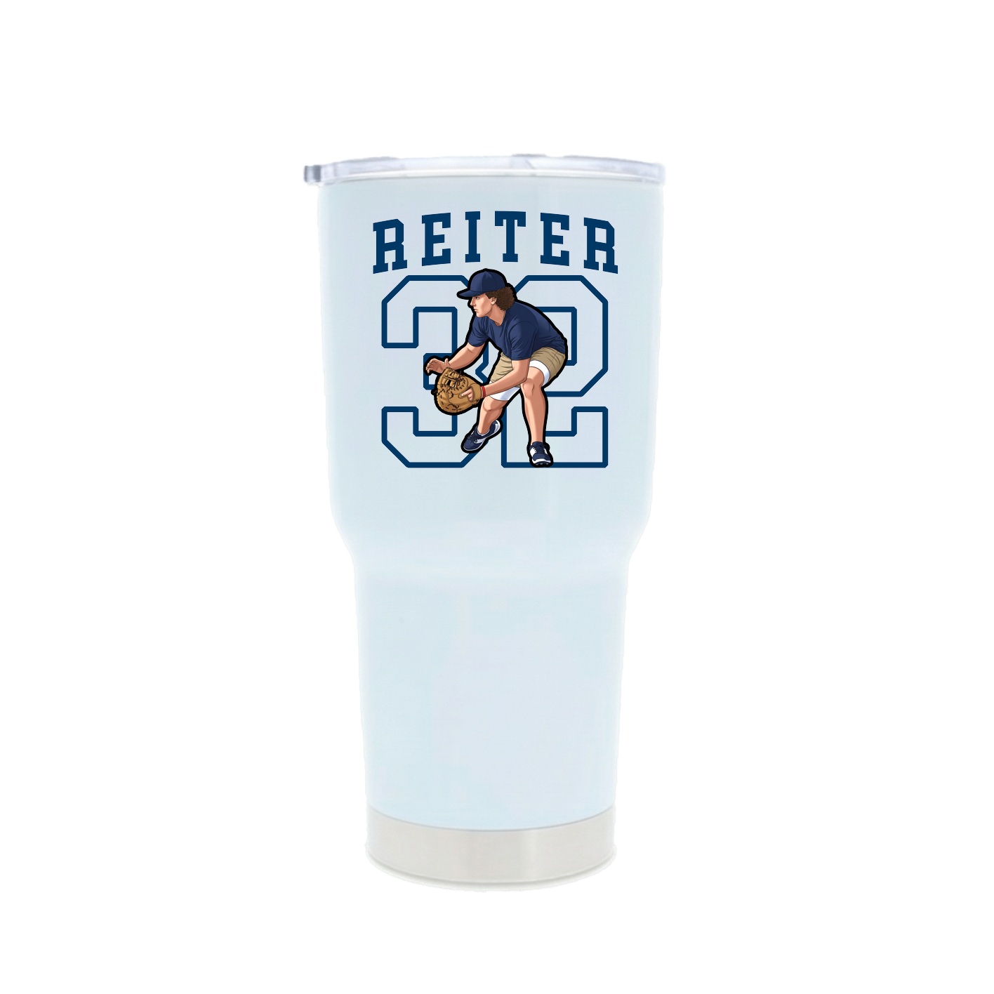 30oz Stainless Steel Tumbler — Shirsey in White