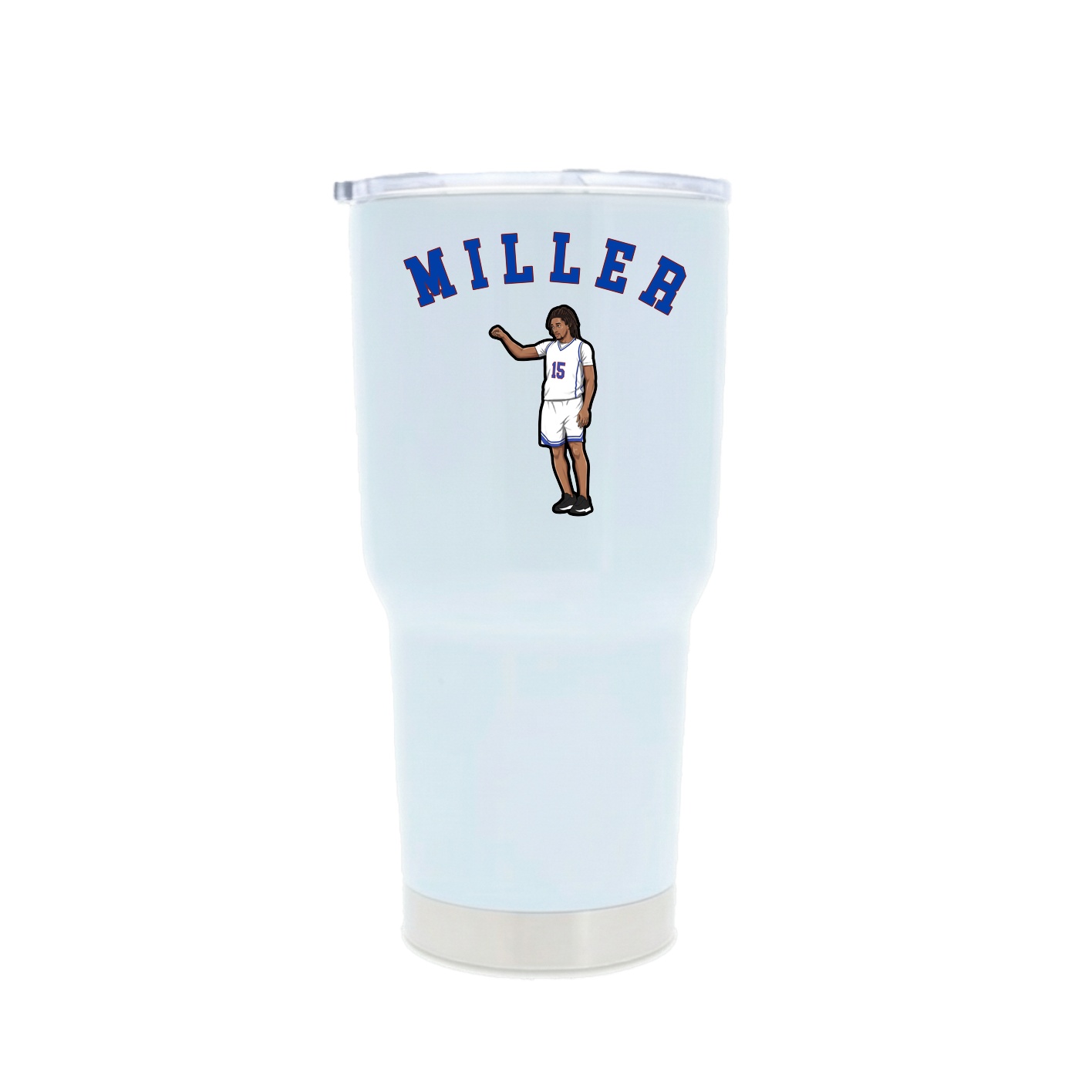 30oz Stainless Steel Tumbler — Shirsey Arch in White